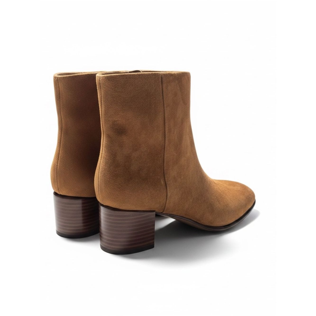 Vince NWT New $395 Vince Arabel Suede Booties In Dark Sequoia Siz Size US 6 / IT 36 - 4 Thumbnail