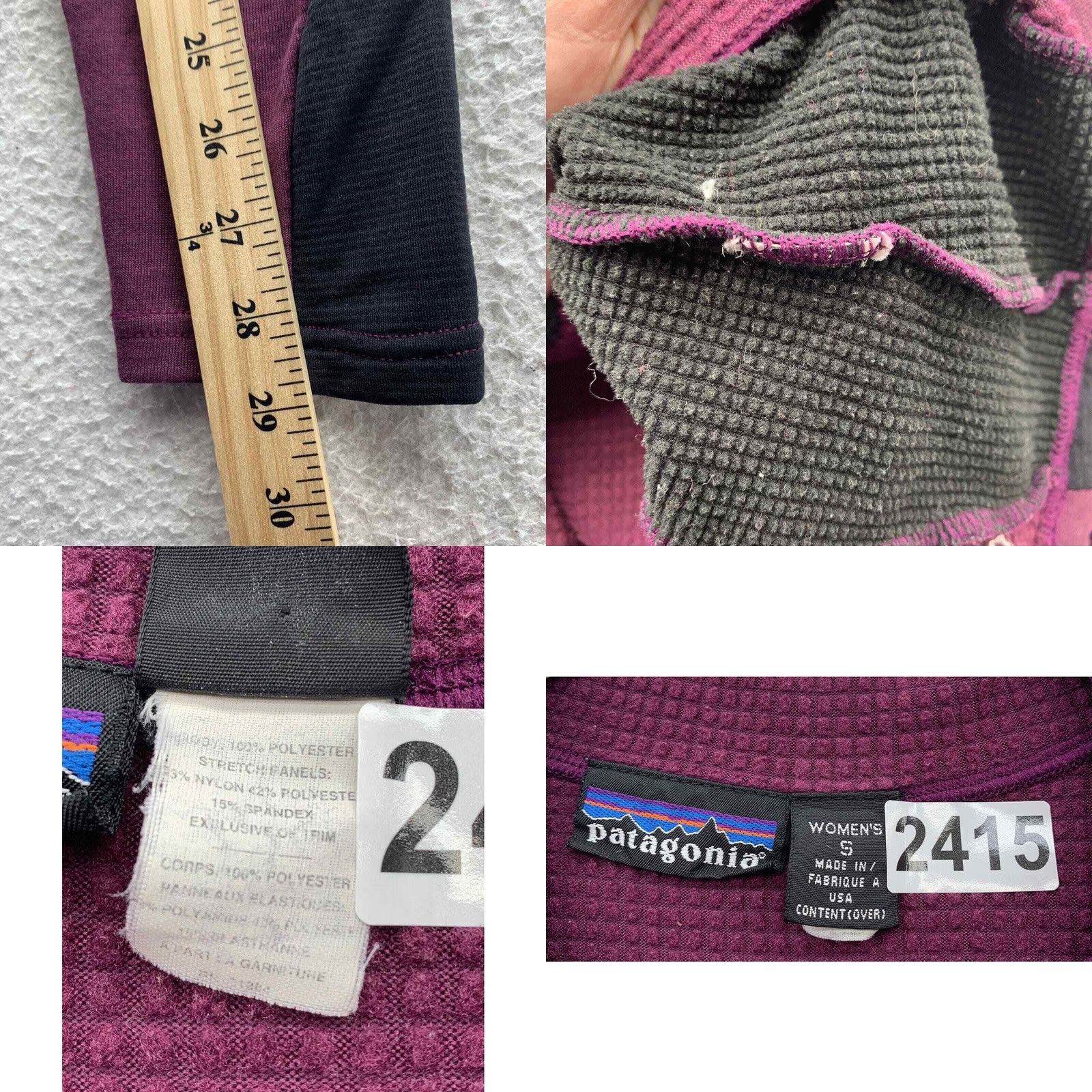 Patagonia VINTAGE Patagonia R1 Jacket Womens Small Base Layer Thermal Purple Hiking USA Size S / US 4 / IT 40 - 9 Thumbnail