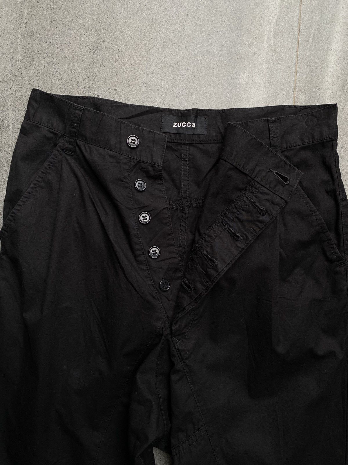 Issey Miyake ZUCCa Black Button Fly Pants / Issey Miyake Group Size US 29 - 3 Thumbnail