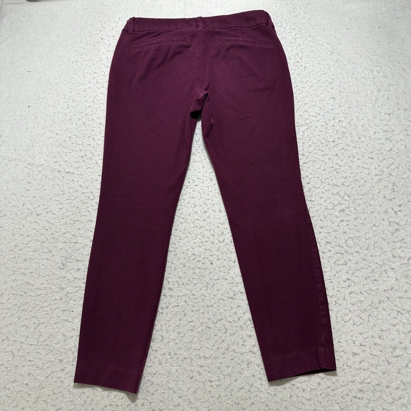 Old Navy Old Navy Pixie Pants 4 Flat Front Purple Mid-Rise Skinny Leg Size 30" / US 8 / IT 44 - 4 Thumbnail