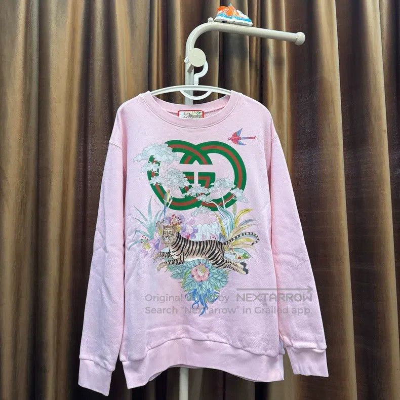 Gucci Gucci 22FW Tiger Year Limited Cherry Pink Sweatshirt Size M / US 6-8 / IT 42-44 - 1 Thumbnail