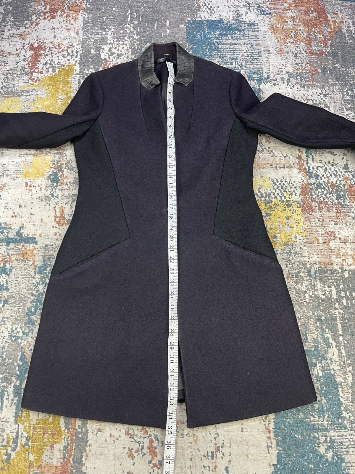 Allsaints Allsaints Leather Trim Vita Wool Coat Size M / US 6-8 / IT 42-44 - 16 Thumbnail