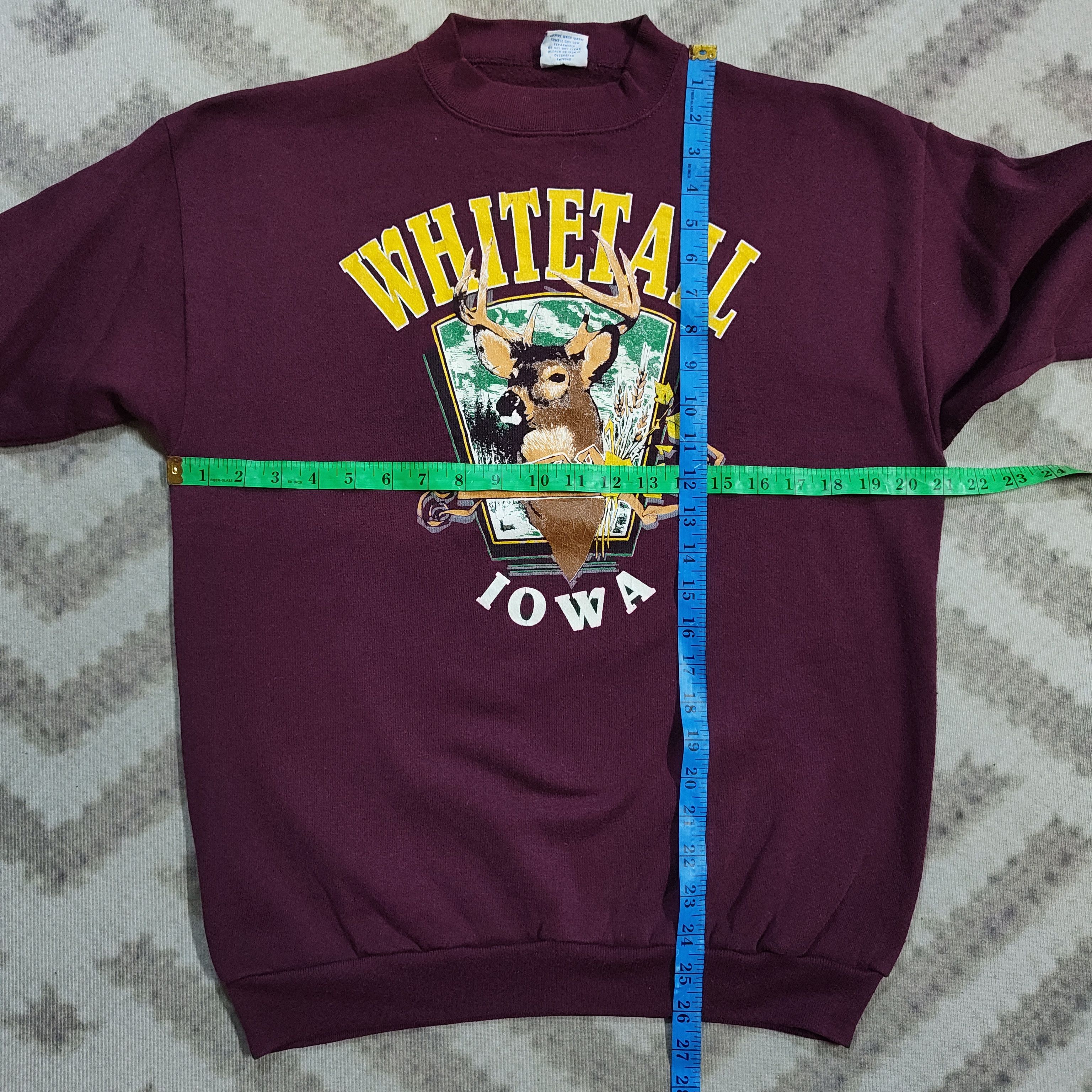 Vintage Vintage 90s IOWA's WHITE TAIL DEER Hunting Sweatshirt Size US M / EU 48-50 / 2 - 6 Thumbnail