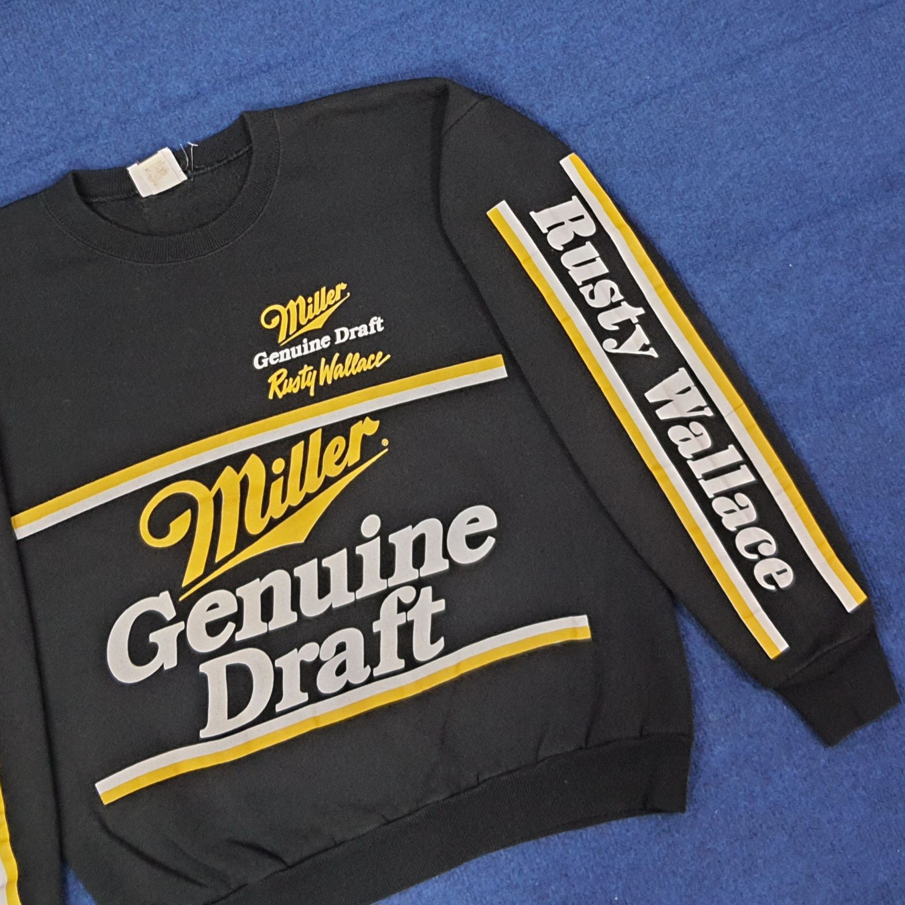 Lee Vintage Miller Genuine Draft Rusty Wallace Sweatshirt C226N3 Size US M / EU 48-50 / 2 - 2 Thumbnail