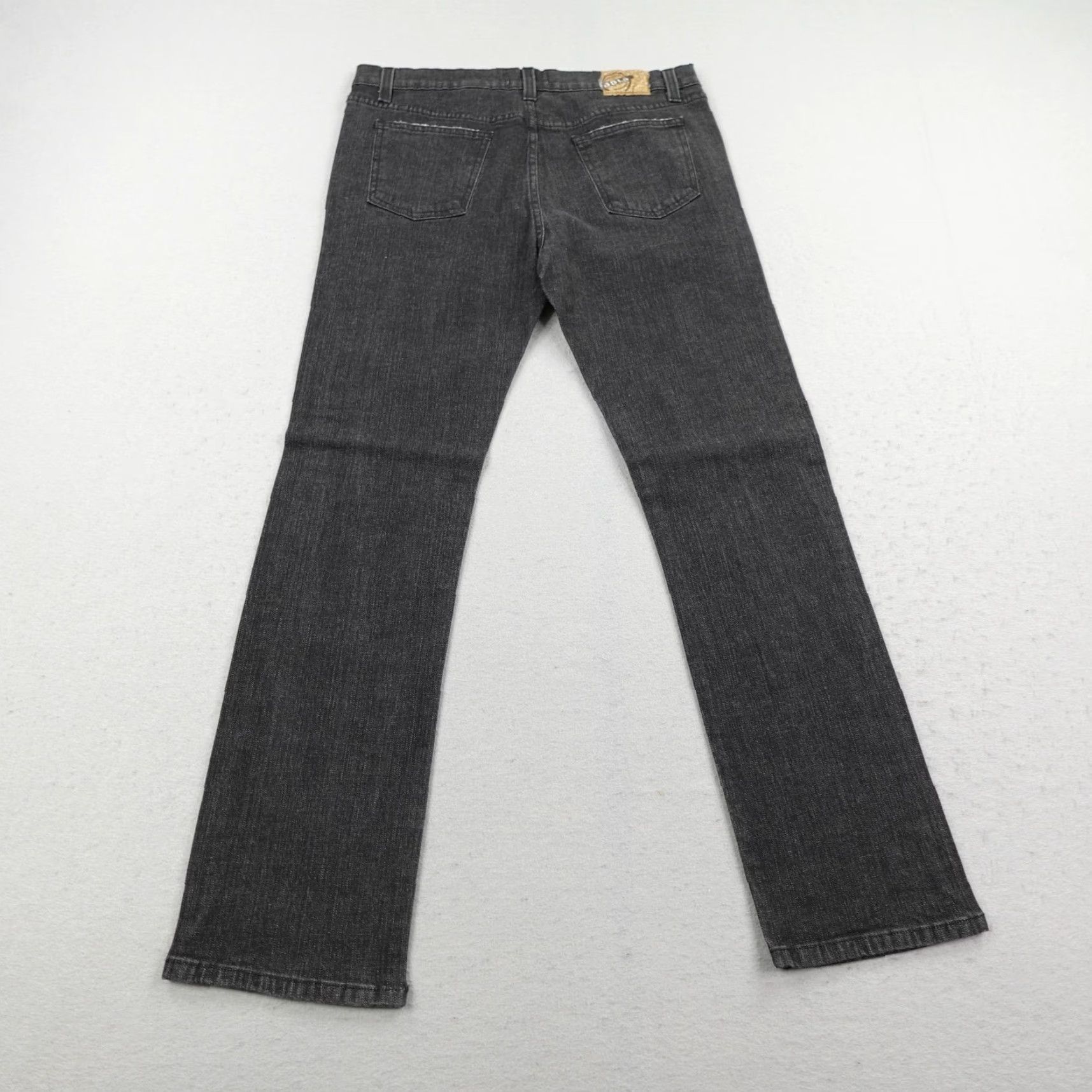 Vintage VINTAGE Solo Jeans Slim Fit 36 Gray Distressed Straight Leg Denim Made in USA Size US 36 / EU 52 - 4 Thumbnail