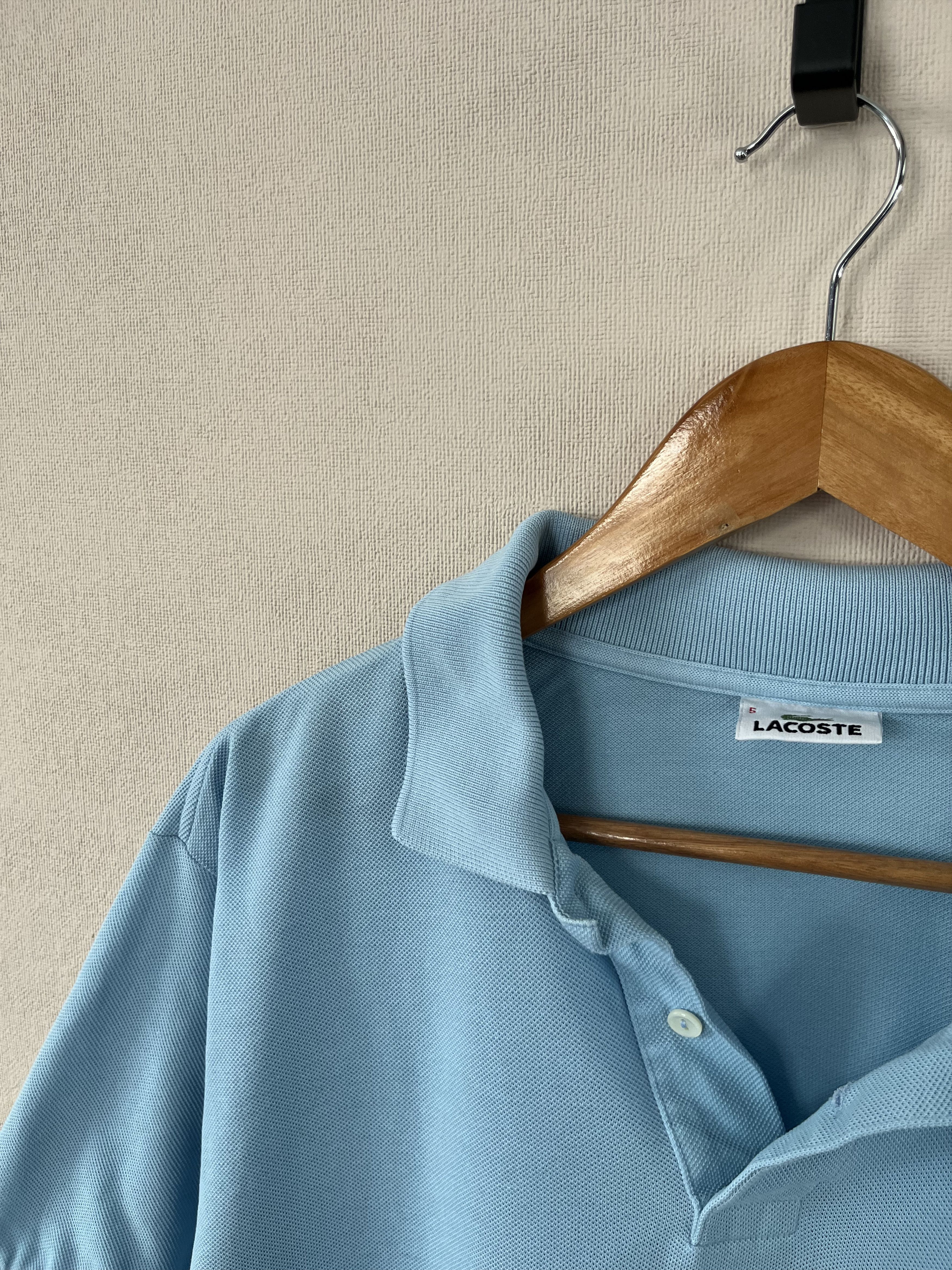Lacoste Lacoste Mens Classic Fit Polo Shirt Size 5 Blue Cotton Size US L / EU 52-54 / 3 - 3 Thumbnail