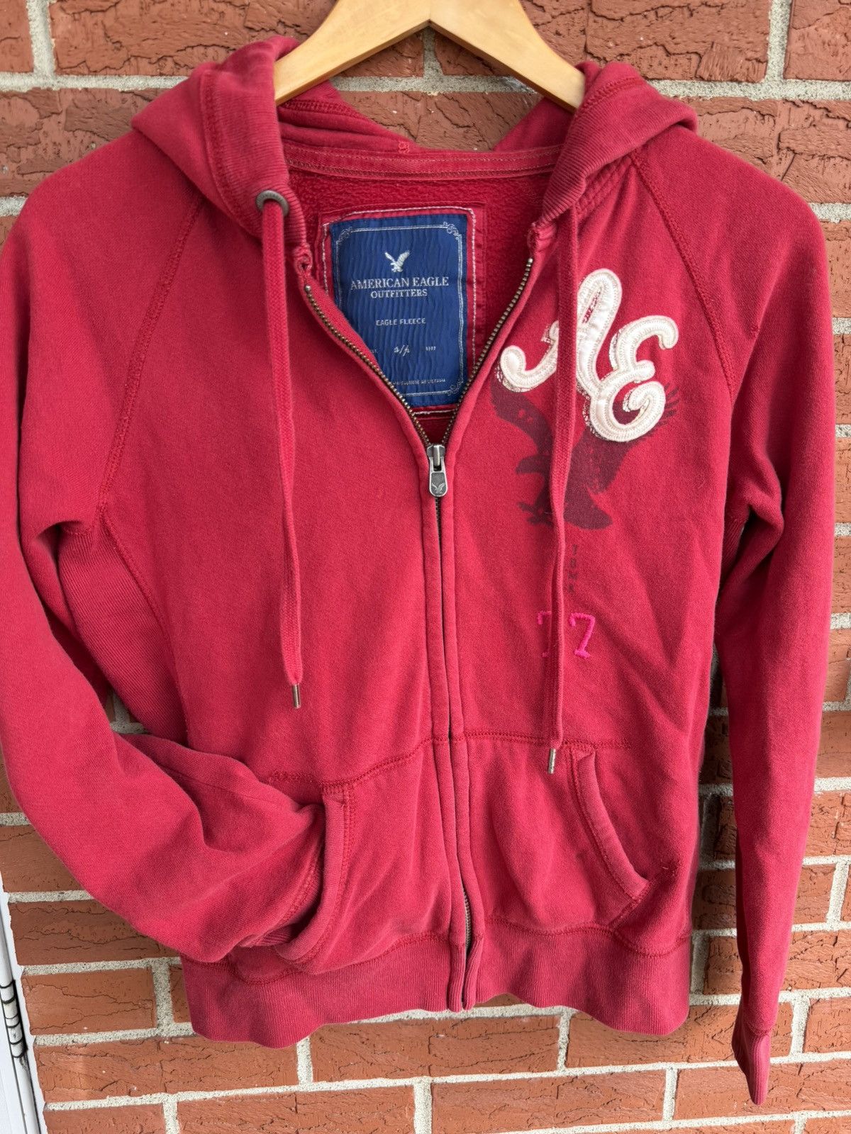 American Eagle Outfitters Vtg American Eagle Outfitters fleece hoodie Size S / US 4 / IT 40 - 3 Thumbnail
