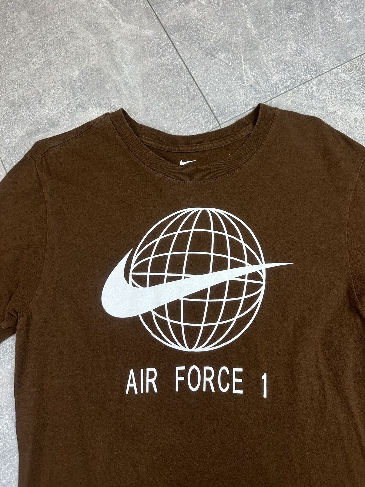 Nike Nike Air Force 1 Vintage Brown Tee Size US S / EU 44-46 / 1 - 2 Thumbnail