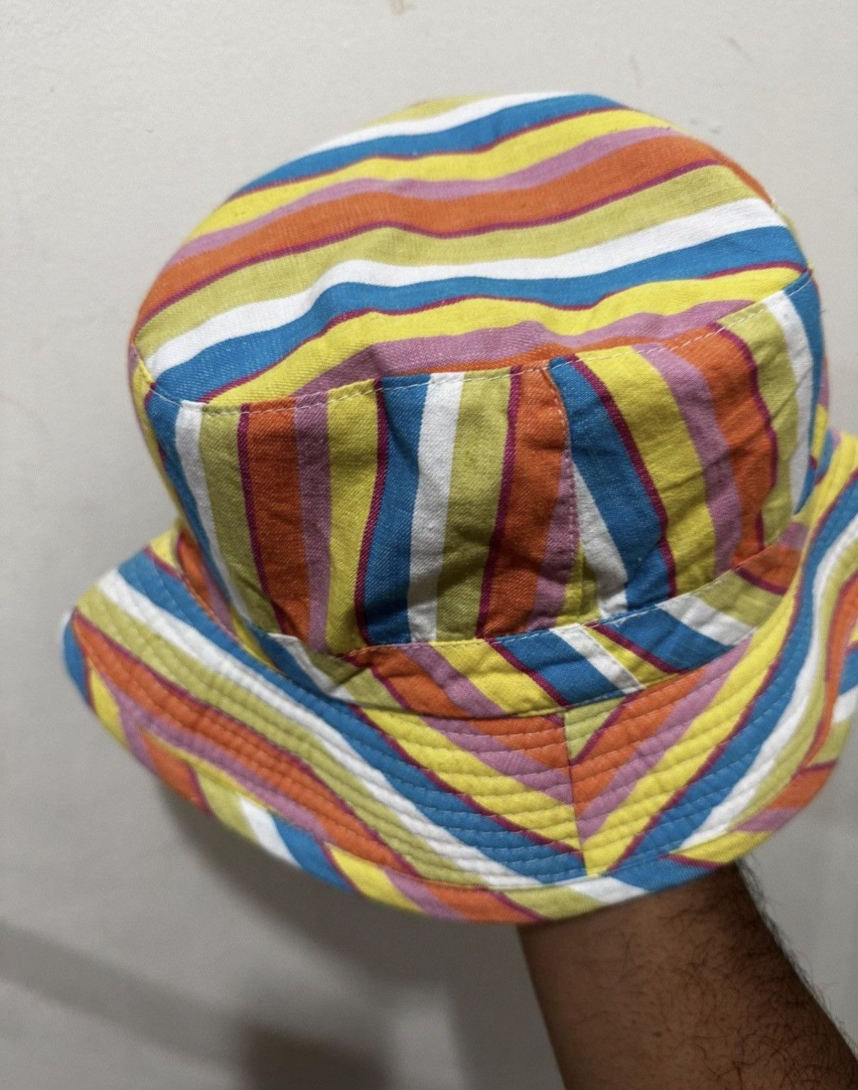 United Colors Of Benetton VTG UCOB Multicolor Bucket Hat Size ONE SIZE - 5 Thumbnail