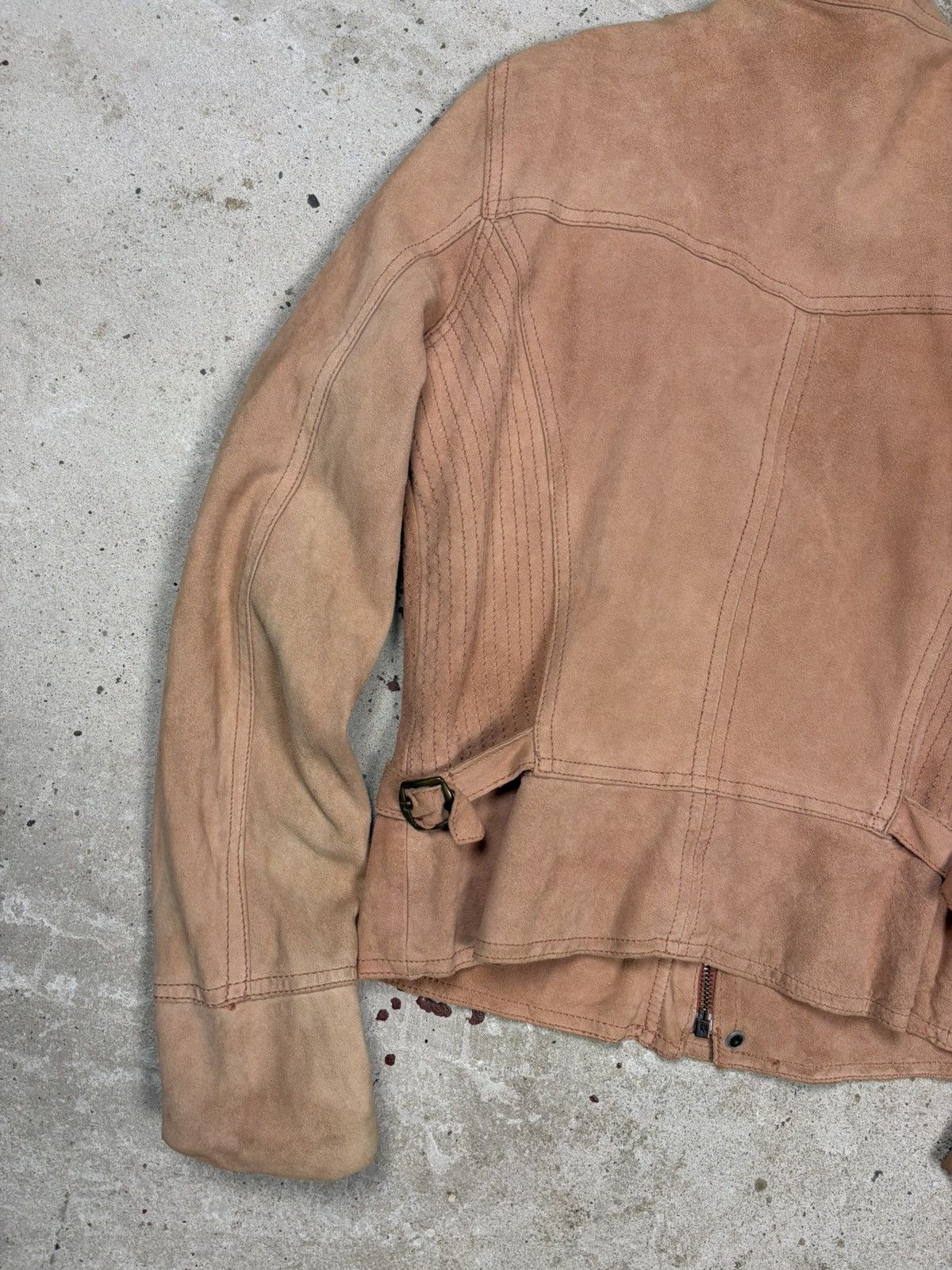 Dolce & Gabbana Vintage 2000s Dolce & Gabbana Suede Leather Utility Jacket Size M / US 6-8 / IT 42-44 - 18 Thumbnail