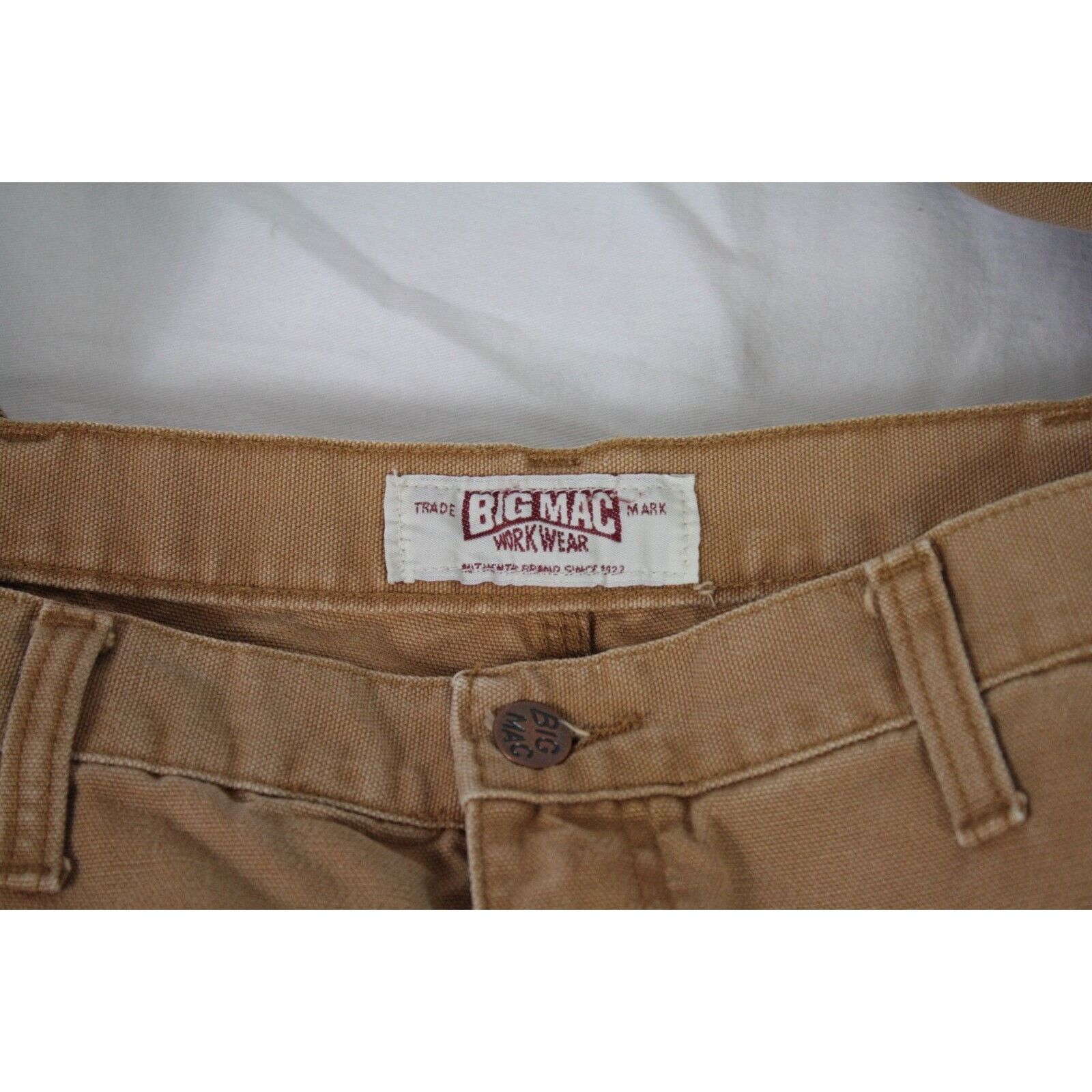 Big Mac BIG MAC Carpenter Work Pants Tan Duck Canvas Utility 46x36 Size US 44 / EU 60 - 8 Thumbnail