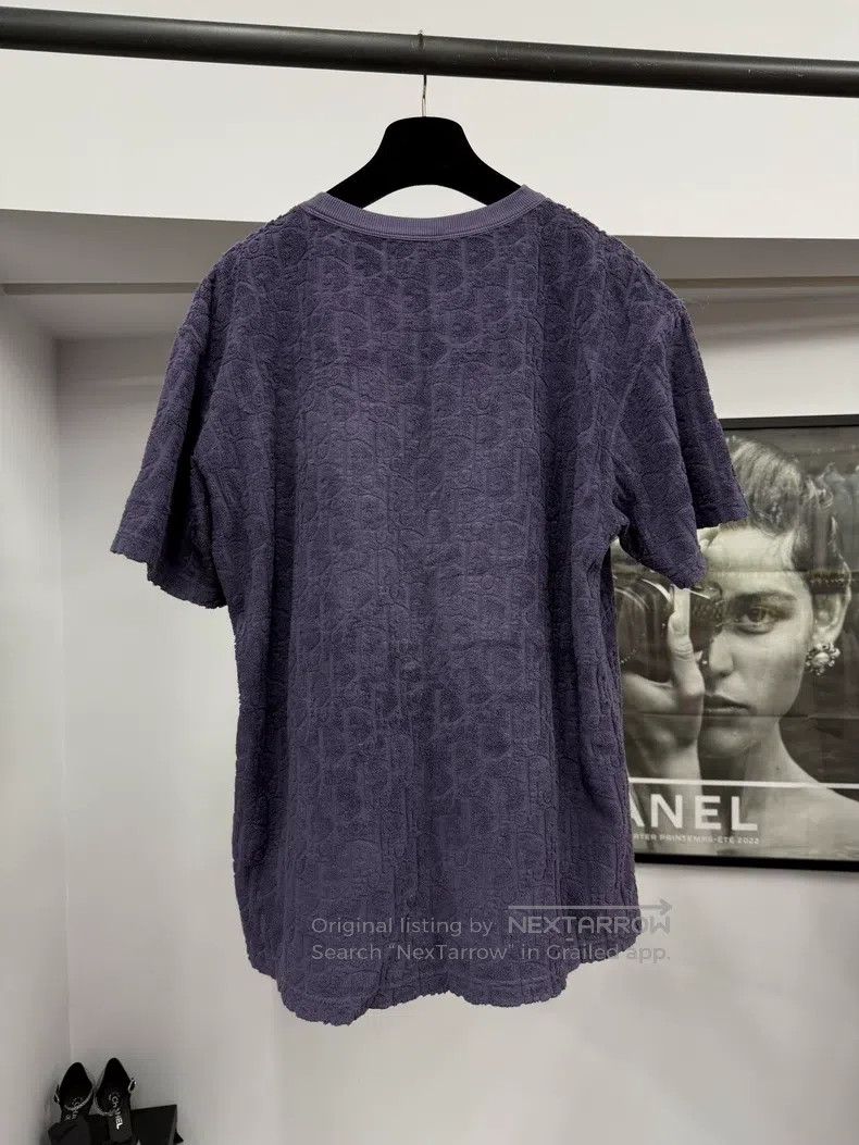 Dior Dior Purple dark pattern old flower towel material short-s Size US XL / EU 56 / 4 - 3 Thumbnail