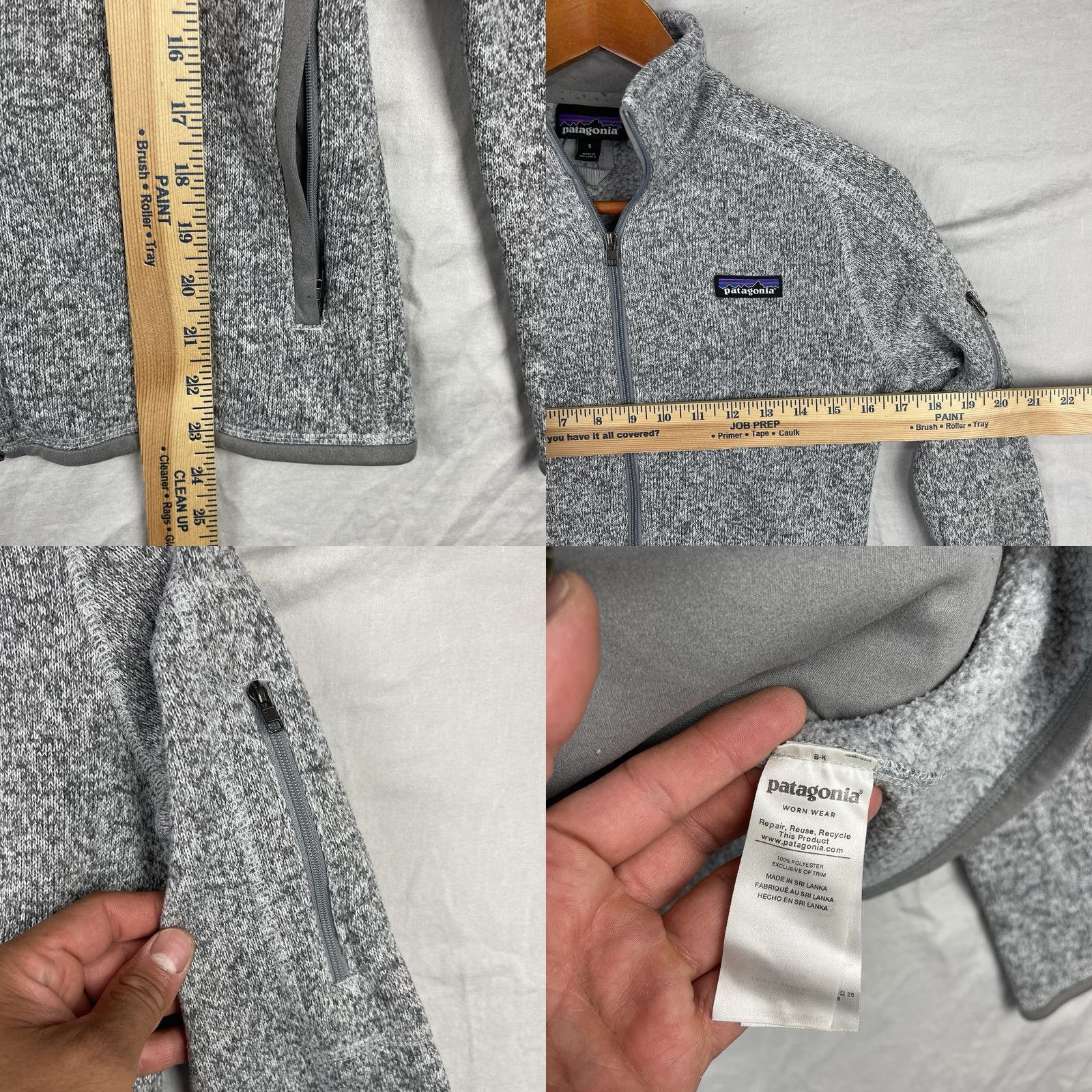 Patagonia Patagonia Sweater Women Small Full Zip Fleece Jacket Gray Embroidered Logo Outdoor Logo Size S / US 4 / IT 40 - 8 Thumbnail