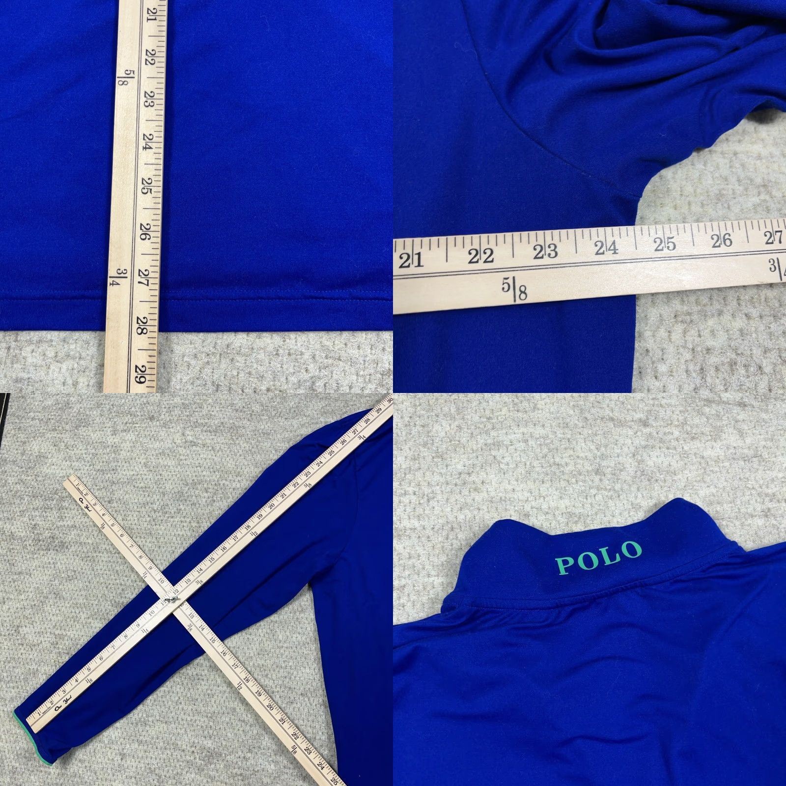 Polo Ralph Lauren Ralph Lauren Polo Golf Sweater Men 2XL Pullover Mock Neck 1/4 Zip Royal Blue Logo Knit Shirt Size US XXL / EU 58 / 5 - 8 Thumbnail