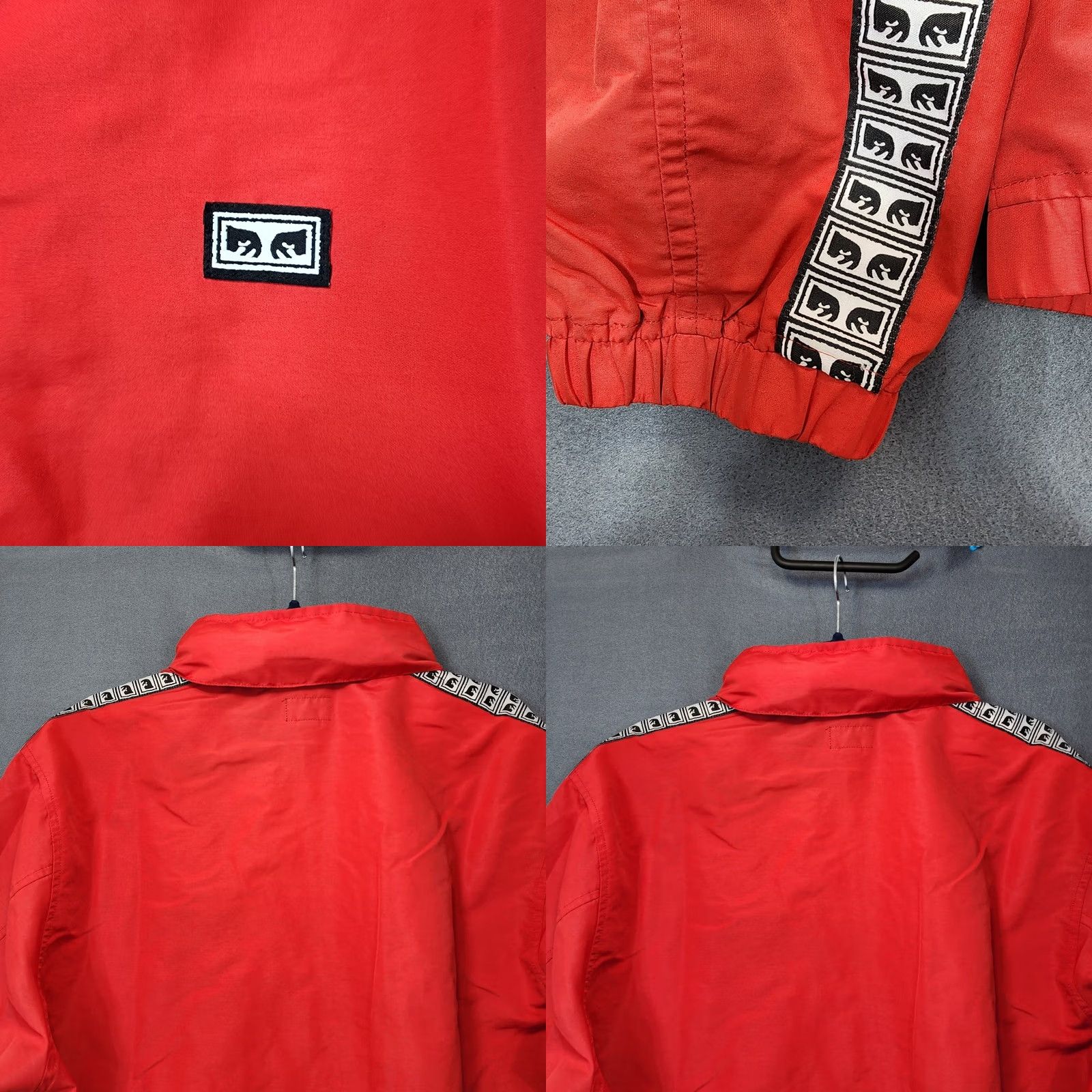 Obey OBEY Worldwide Mens Jacket Large Red Windbreaker Hooded Outdoor Hiking Gorpcore L Red Windbreaker Mens Jacket Size US L / EU 52-54 / 3 - 9 Thumbnail