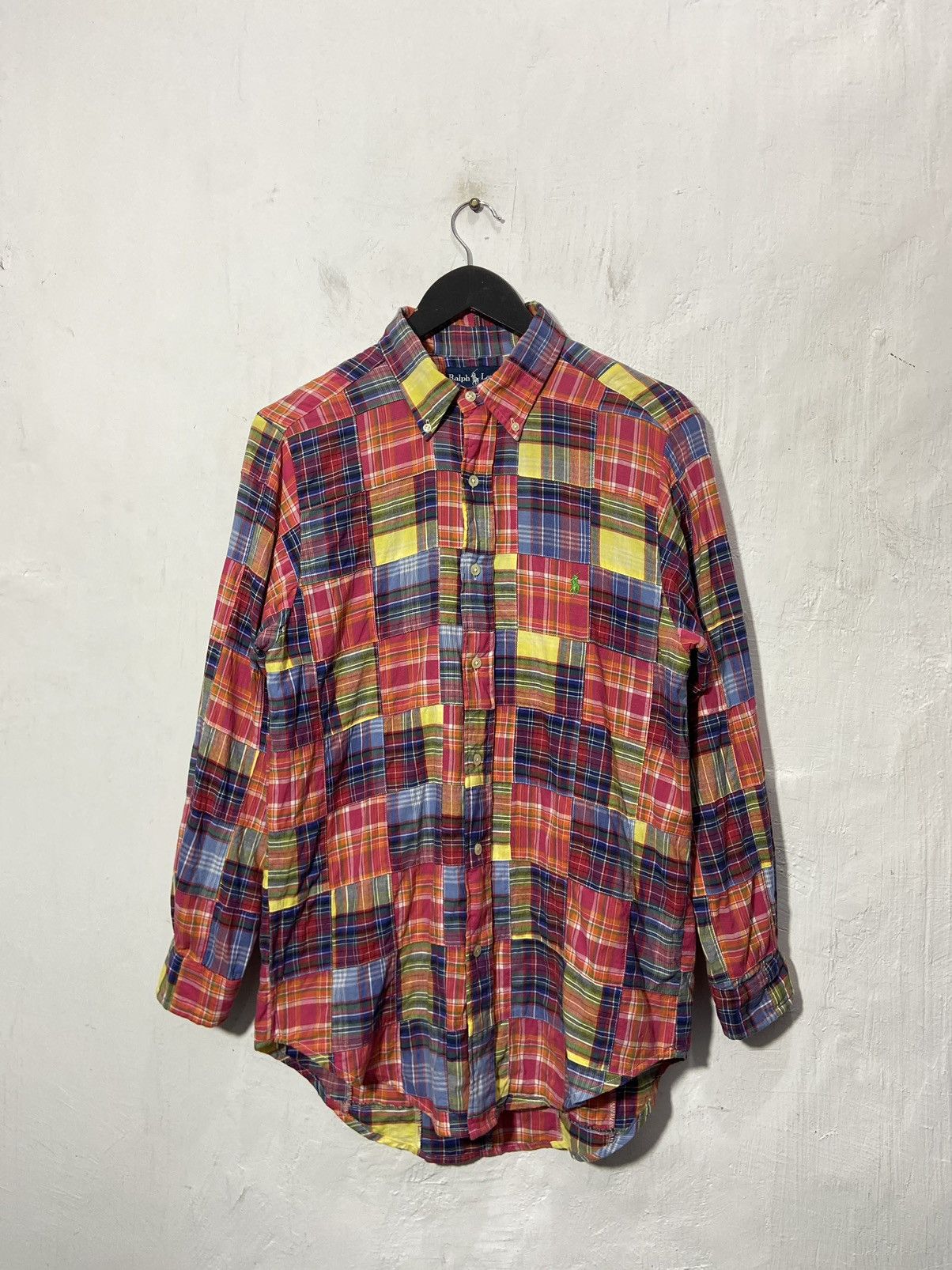 RRL Ralph Lauren Vintage Polo Ralph Lauren Patchwork Shirt Kapital Style Size US M / EU 48-50 / 2 - 1 Thumbnail