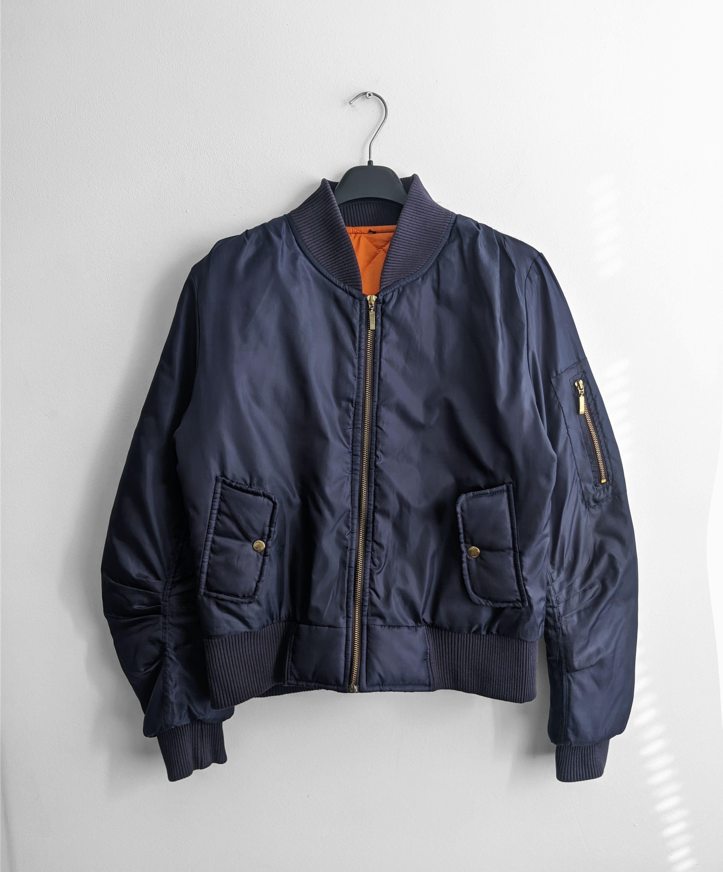 Vintage MA-1 vintage bomber jacket 90s black y2k Size US S / EU 44-46 / 1 - 1 Thumbnail