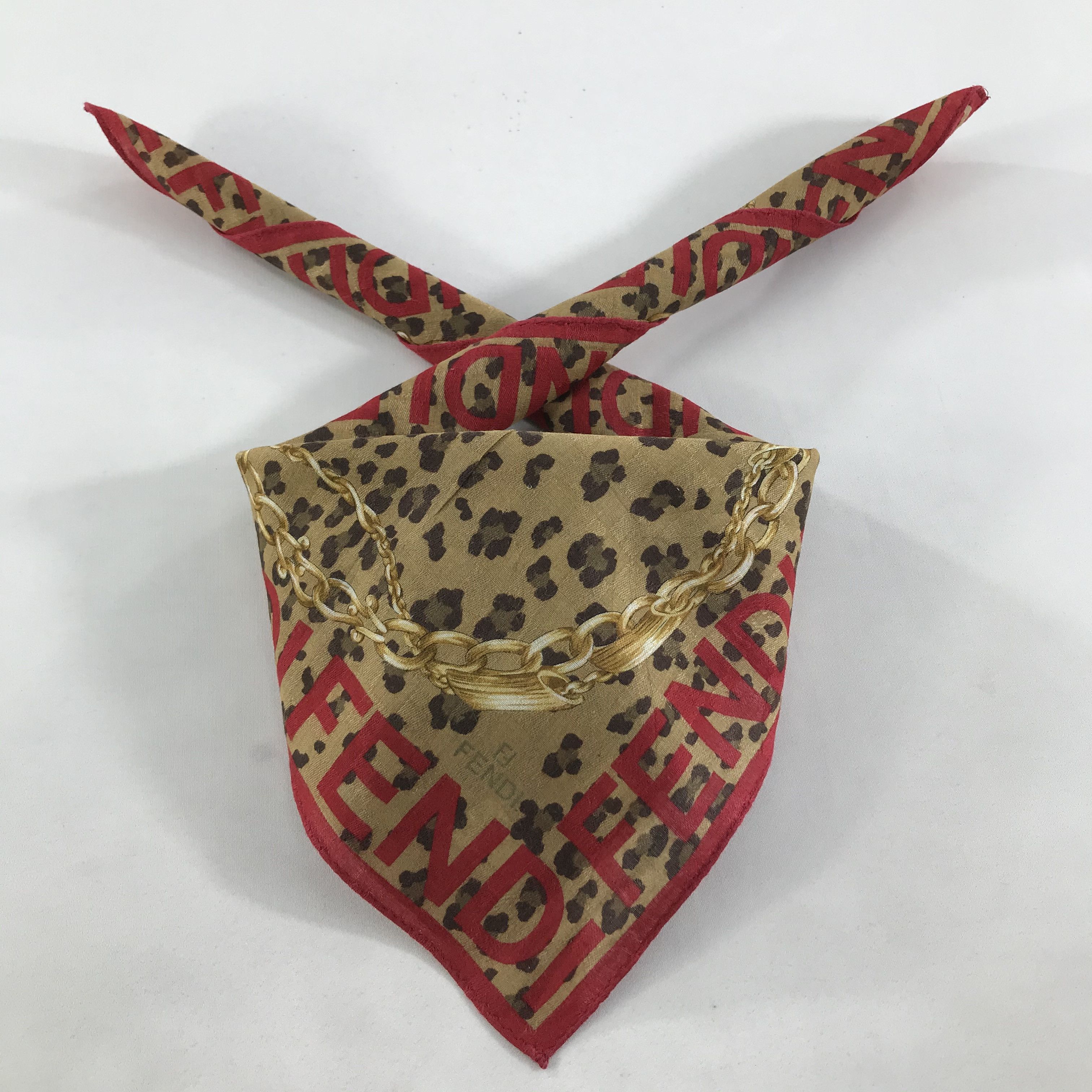 Vintage Vintage Fendi Bandana / Handkerchief / Neckerchief - S1450 Size ONE SIZE - 3 Thumbnail