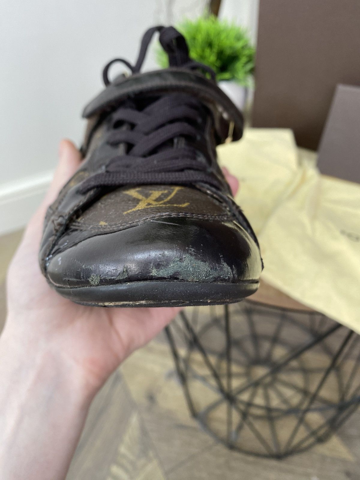 Louis Vuitton Vintage Louis Vuitton Brown Monogram Sneakers Size US 8.5 / IT 38.5 - 12 Thumbnail