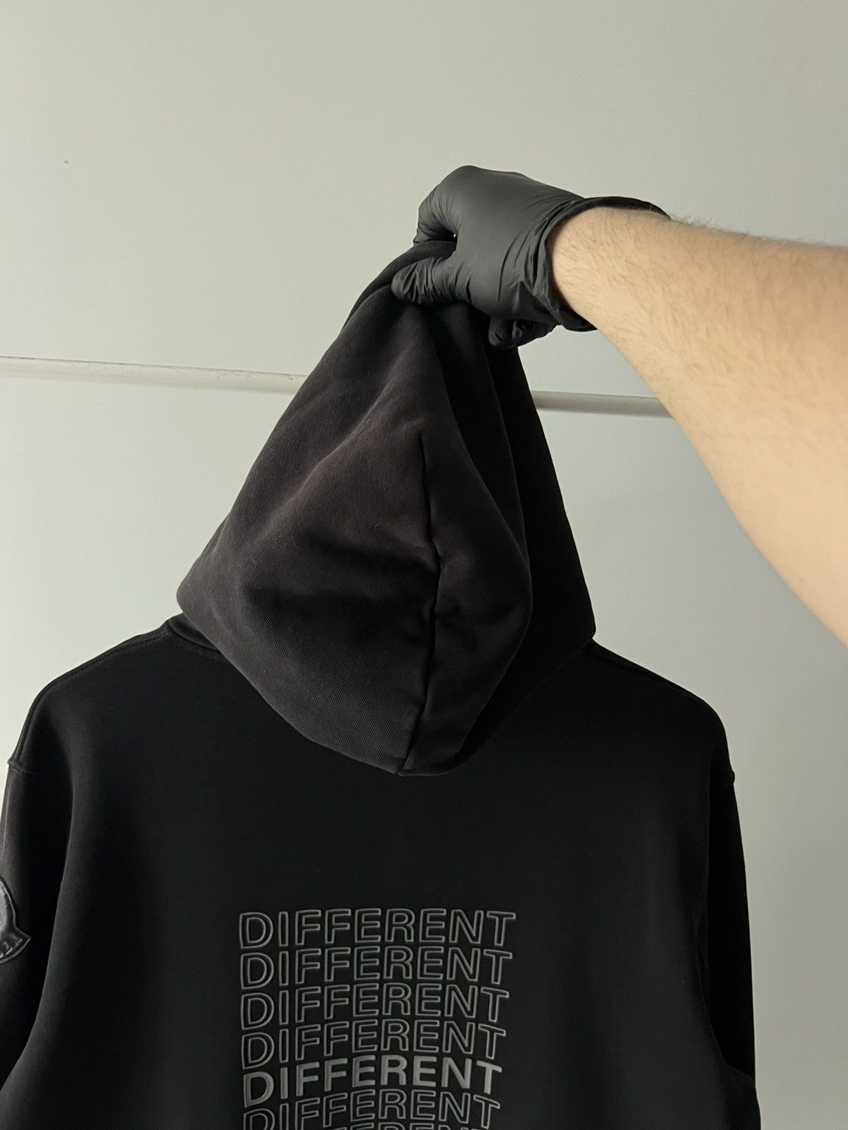 Moncler MONCLER Black Hoodie Same But Different Big Logo Patch Size US S / EU 44-46 / 1 - 8 Thumbnail