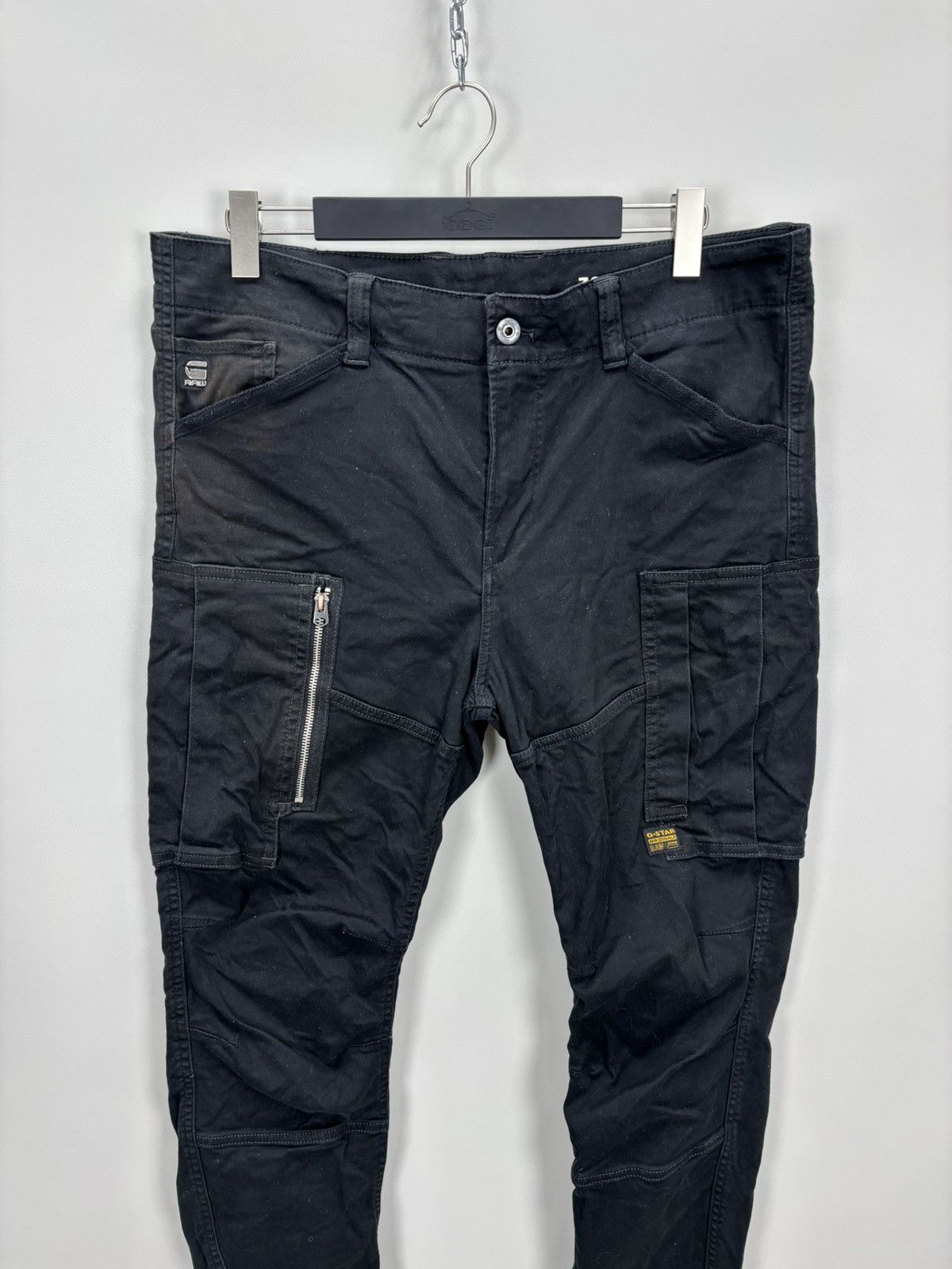 G-Star Mens cargo pants G Star Raw Size 38 Color Black Size US 38 / EU 54 - 2 Thumbnail