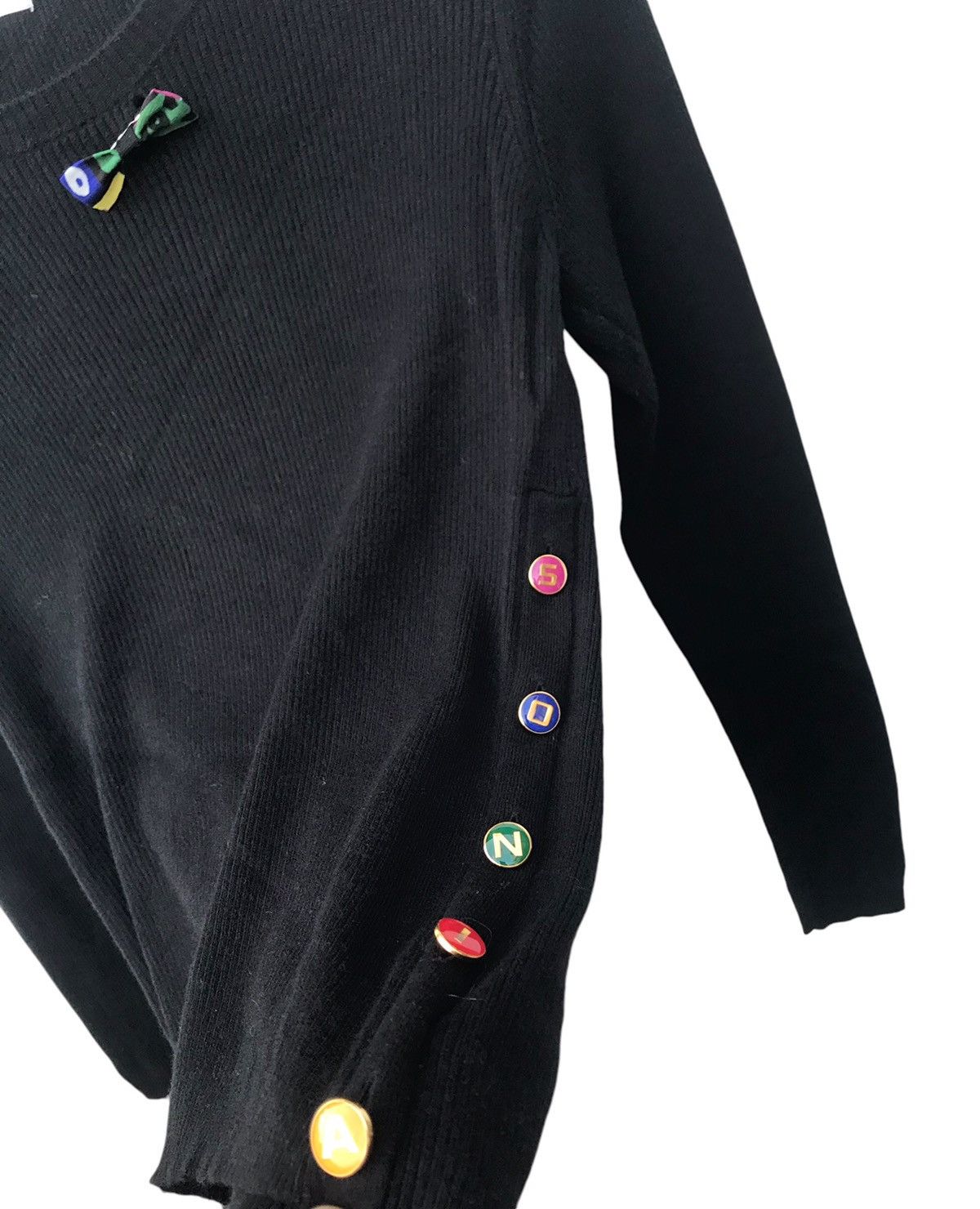 Sonia Rykiel Sonia Rykiel Black Longsleeve Shirt Size XS / US 0-2 / IT 36-38 - 3 Thumbnail