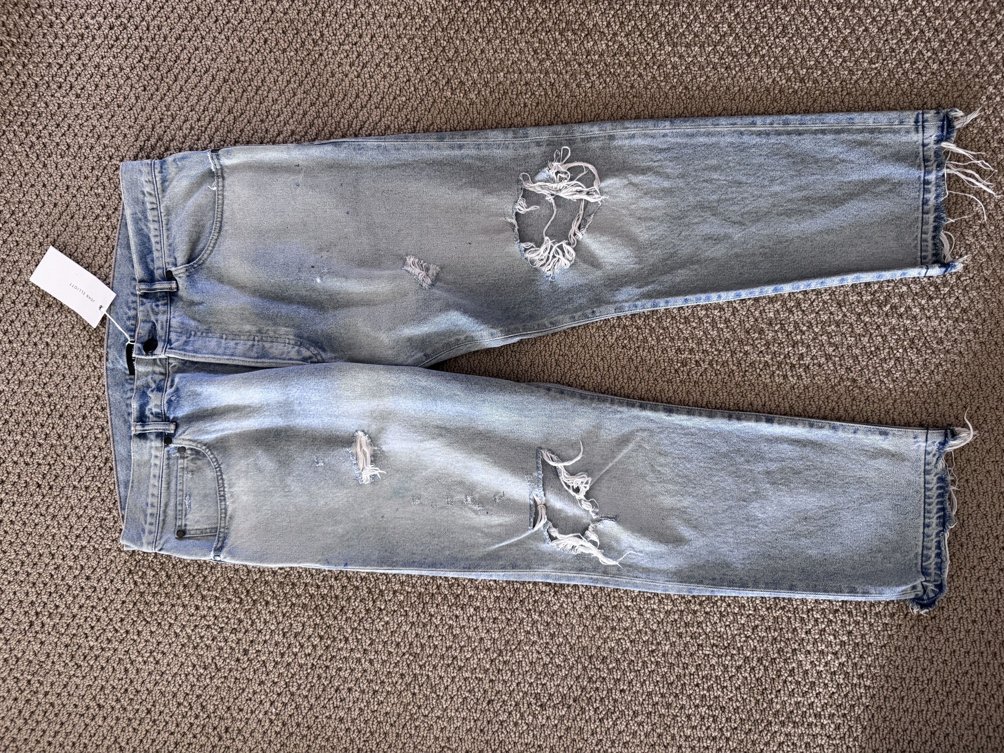 John Elliott Daze Distressed Denim Size US 36 / EU 52 - 2 Thumbnail