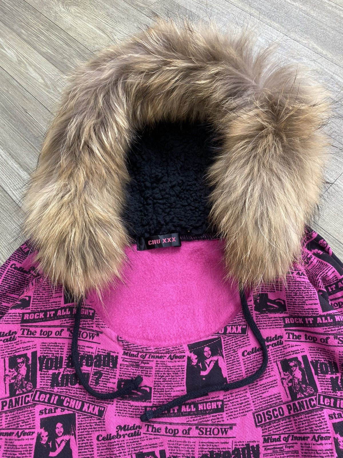 Hysteric Glamour 2000s Chu XXX Printed Gothic Grunge Lgb Style Fur Hoodie Y2K Size US M / EU 48-50 / 2 - 3 Thumbnail