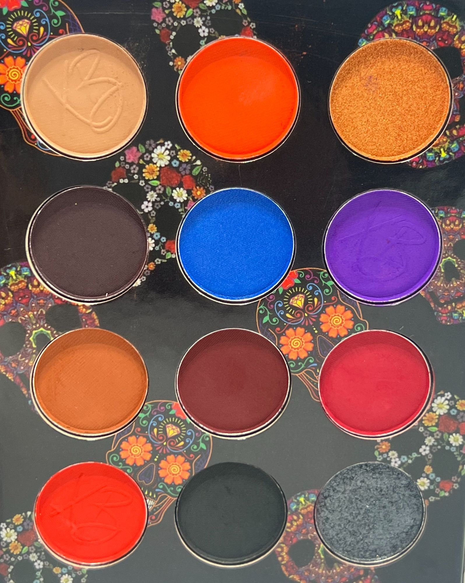 Other Xime Beauty Calavera Makeup - Eyeshadow Palette - 12 Colors Size ONE SIZE - 2 Thumbnail