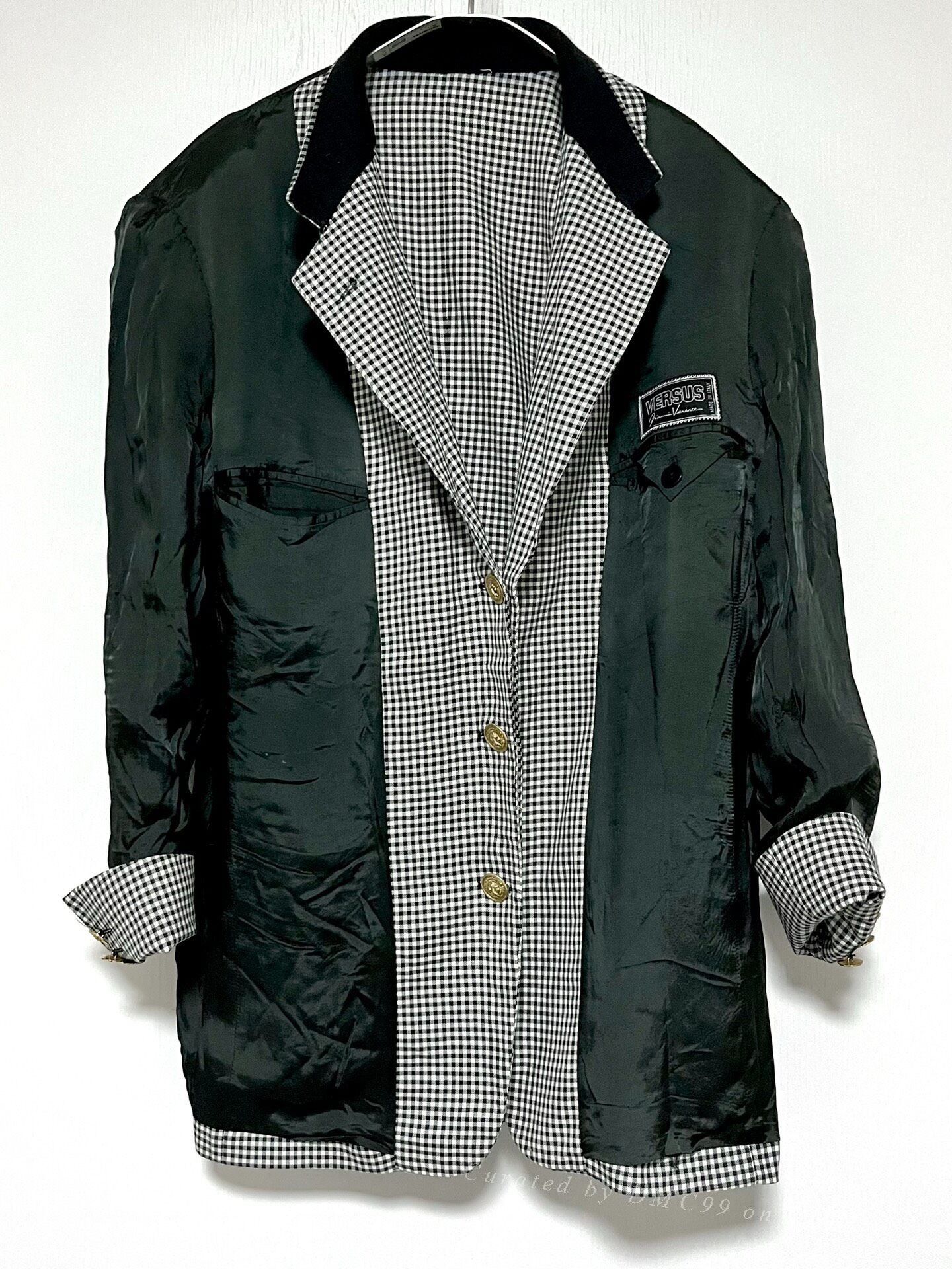 Versus Versace Versus Checkered Loose Fit Blazer Size US L / EU 52-54 / 3 - 1 Thumbnail