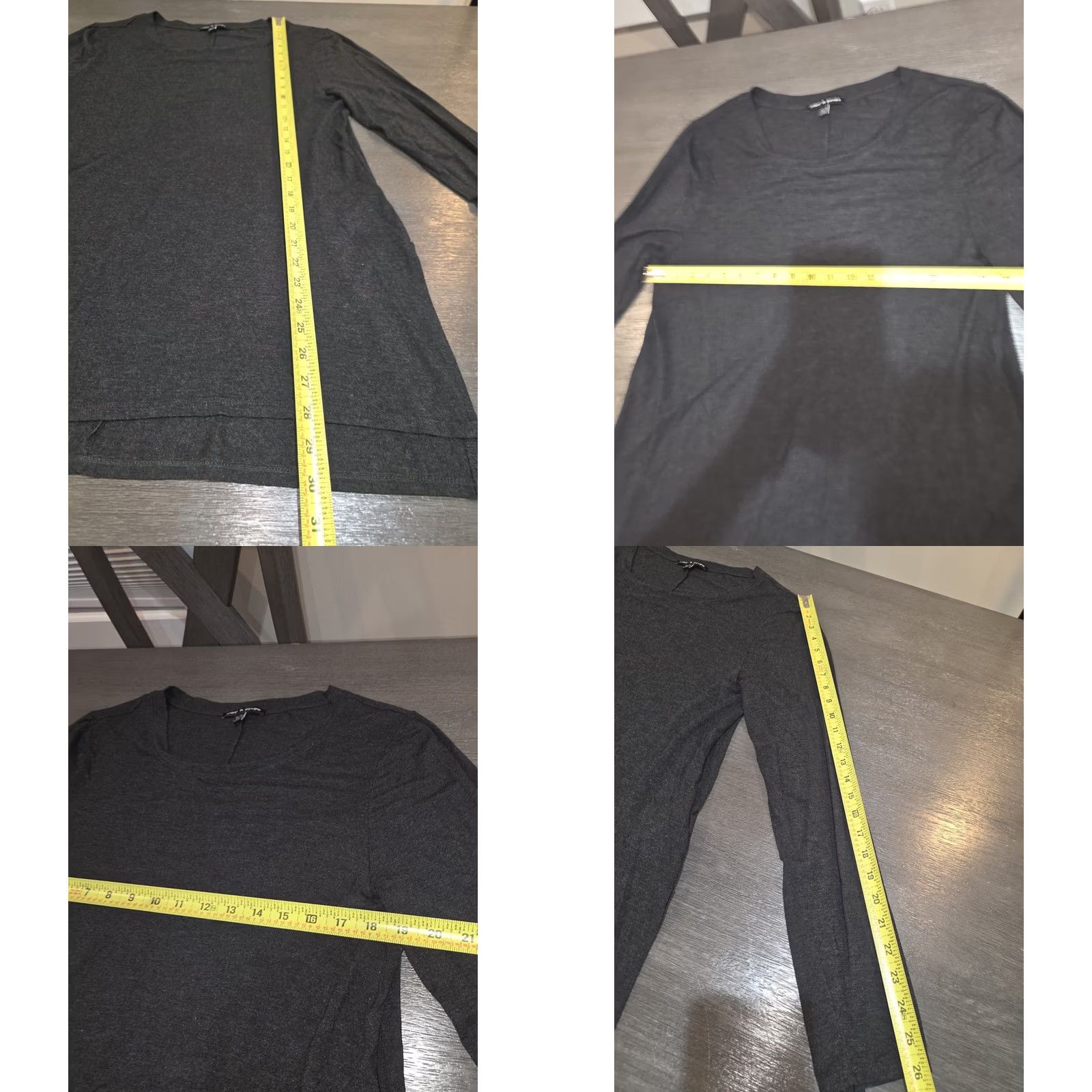 Vintage Cable & Gauge T-Shirt Women Long Sleeve Dress Gray L XL Large Size Regular Knit Viscose Spandex Basic Pullover Round Neck Shirt Size L / US 10 / IT 46 - 8 Thumbnail
