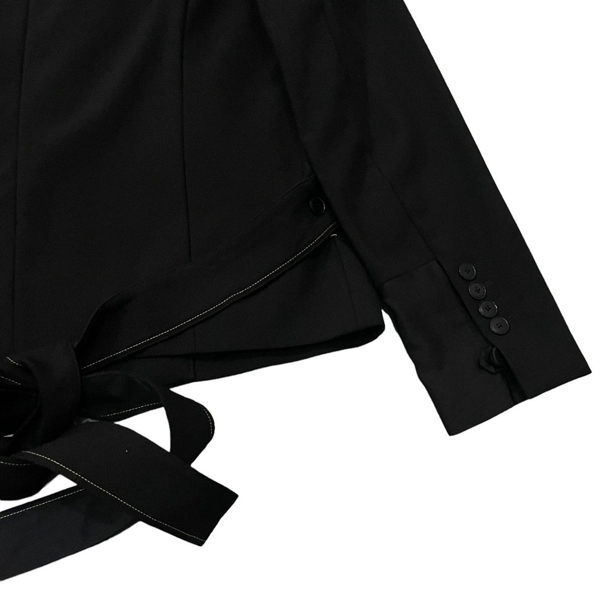 Helmut Lang Helmut Lang Belted Buttonless Fashion Jacket Size M / US 6-8 / IT 42-44 - 12 Thumbnail