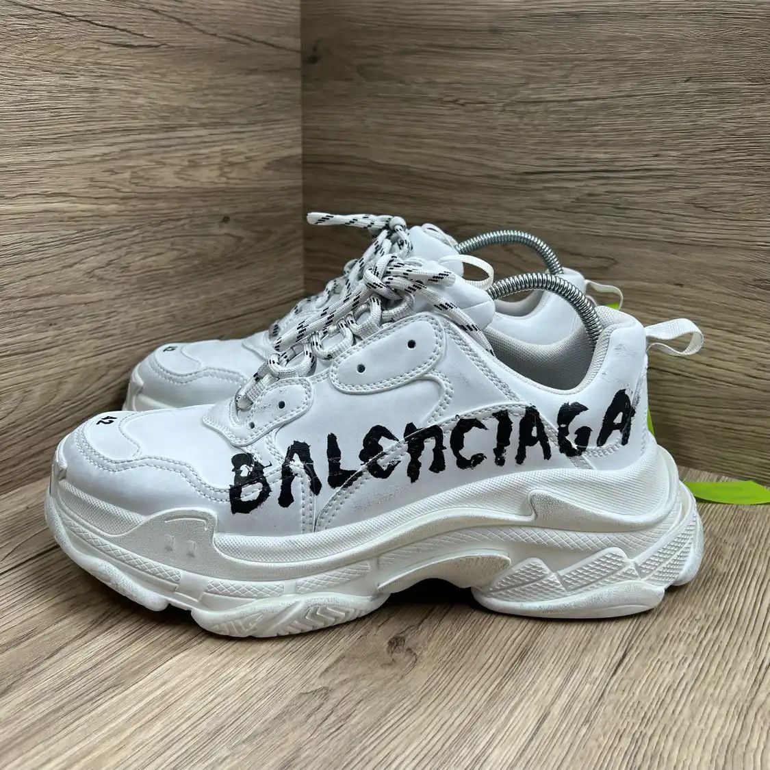 Balenciaga Summer Whitelogo Men's White Sneakers Casual Sneakers 42, Men's (Size 9)