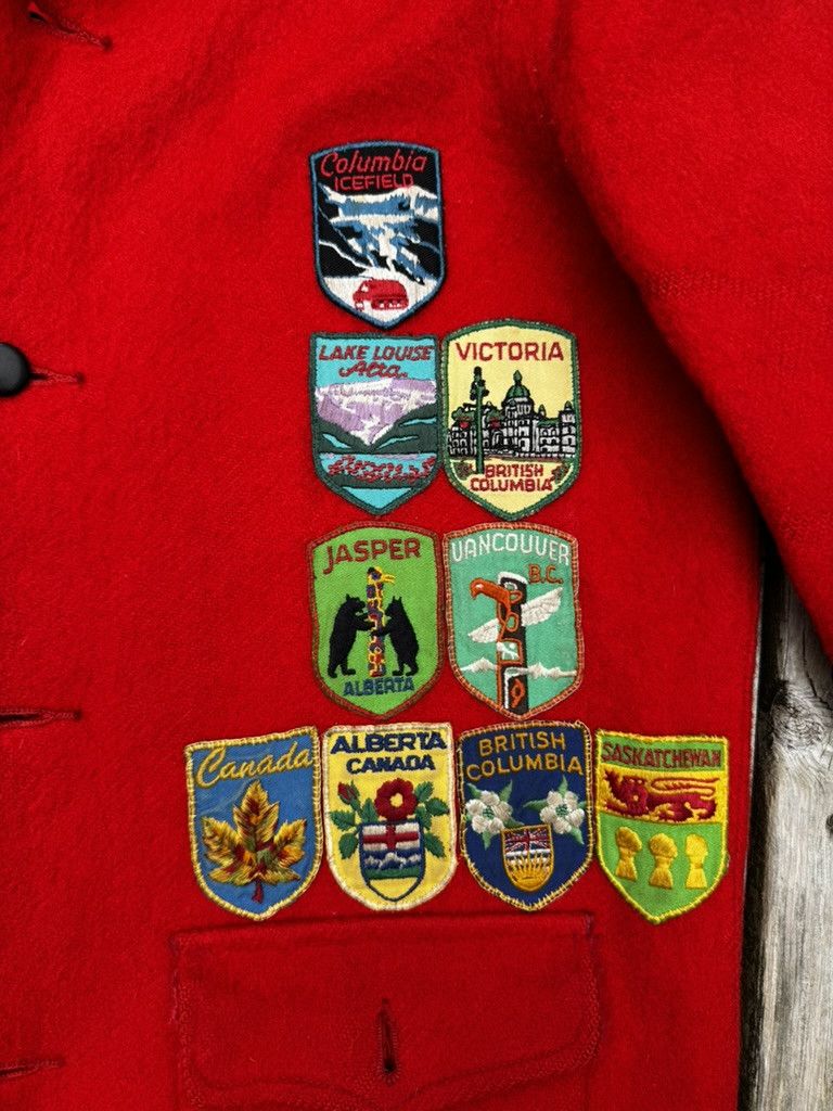 Hudsons Bay HISTORIC 1940s Hudson's Bay Railway Patches Wool Coat Size US L / EU 52-54 / 3 - 11 Thumbnail