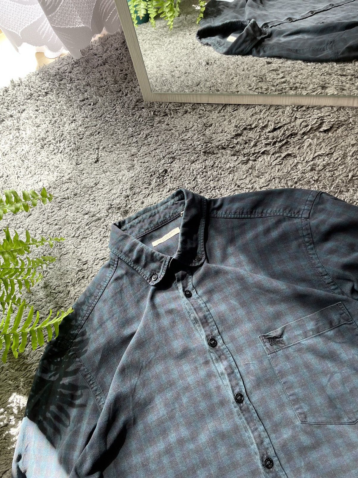 Burberry × Vintage Burberry Shirt Luxury Rich Rare Logo Vintage Size US L / EU 52-54 / 3 - 5 Thumbnail