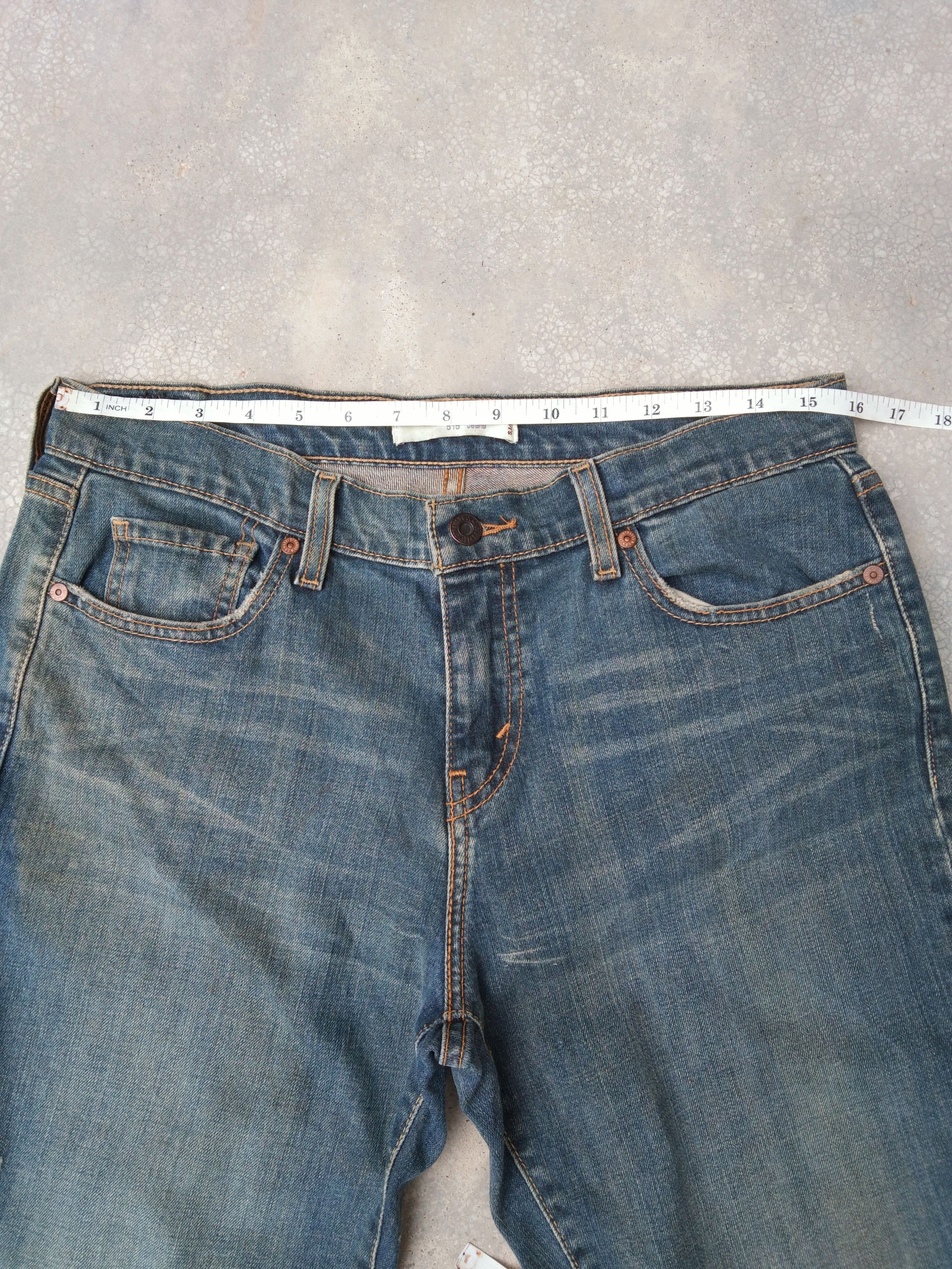Jean × Levi's × Vintage Vintage Levis 515 Boot Cut Flared Jeans 31x30 Size US 31 - 5 Thumbnail