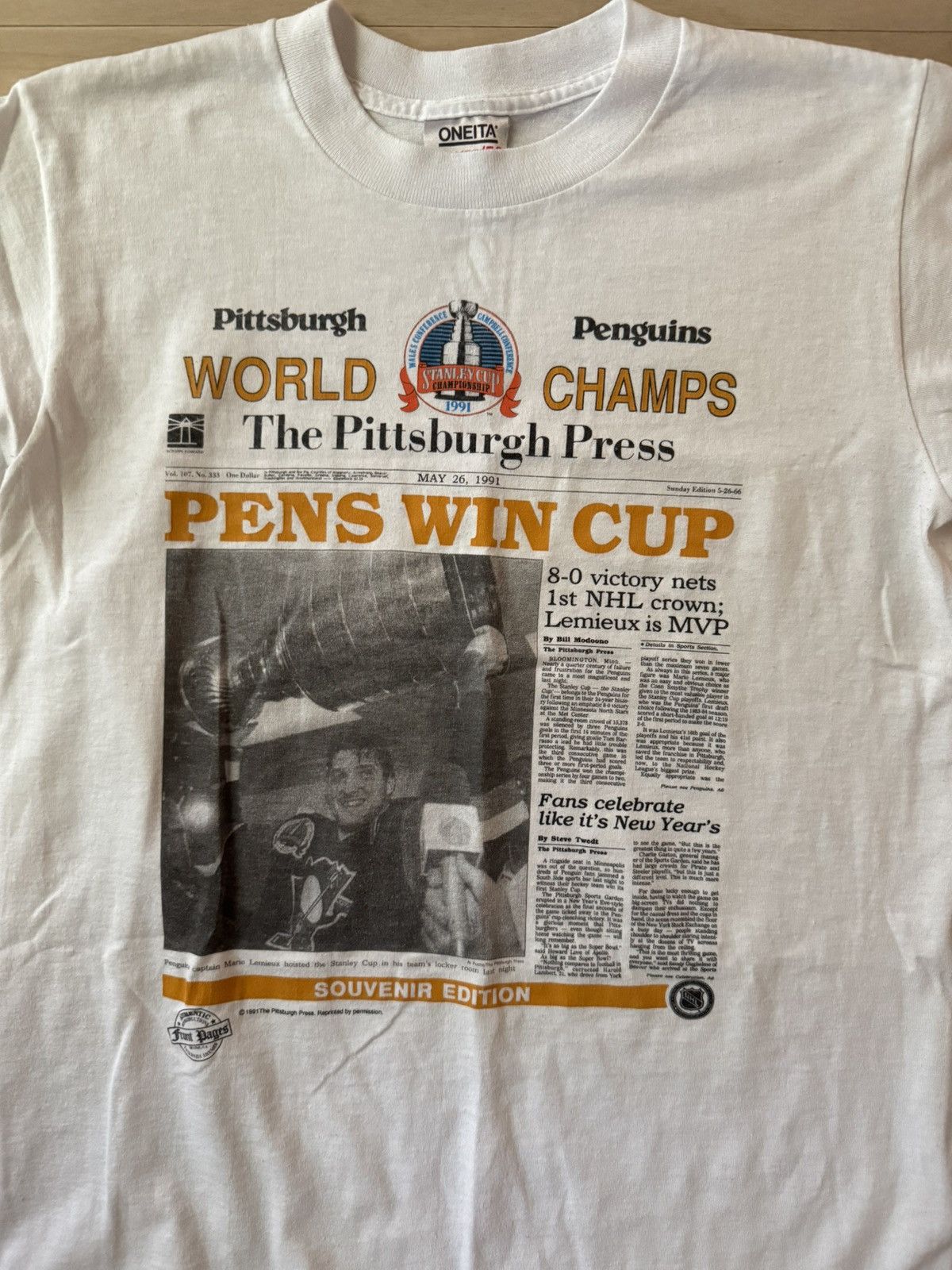 Other 1991 Vintage Penguins World Cup Tee Size US M / EU 48-50 / 2 - 2 Thumbnail