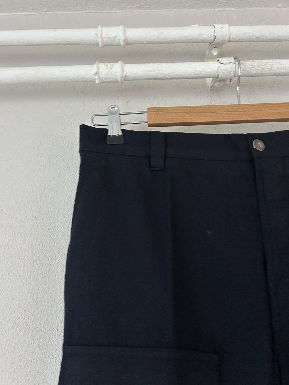 Brunello Cucinelli Brunello Cucinelli Navy Wool Cargo Trousers Size US 34 / EU 50 - 2 Thumbnail