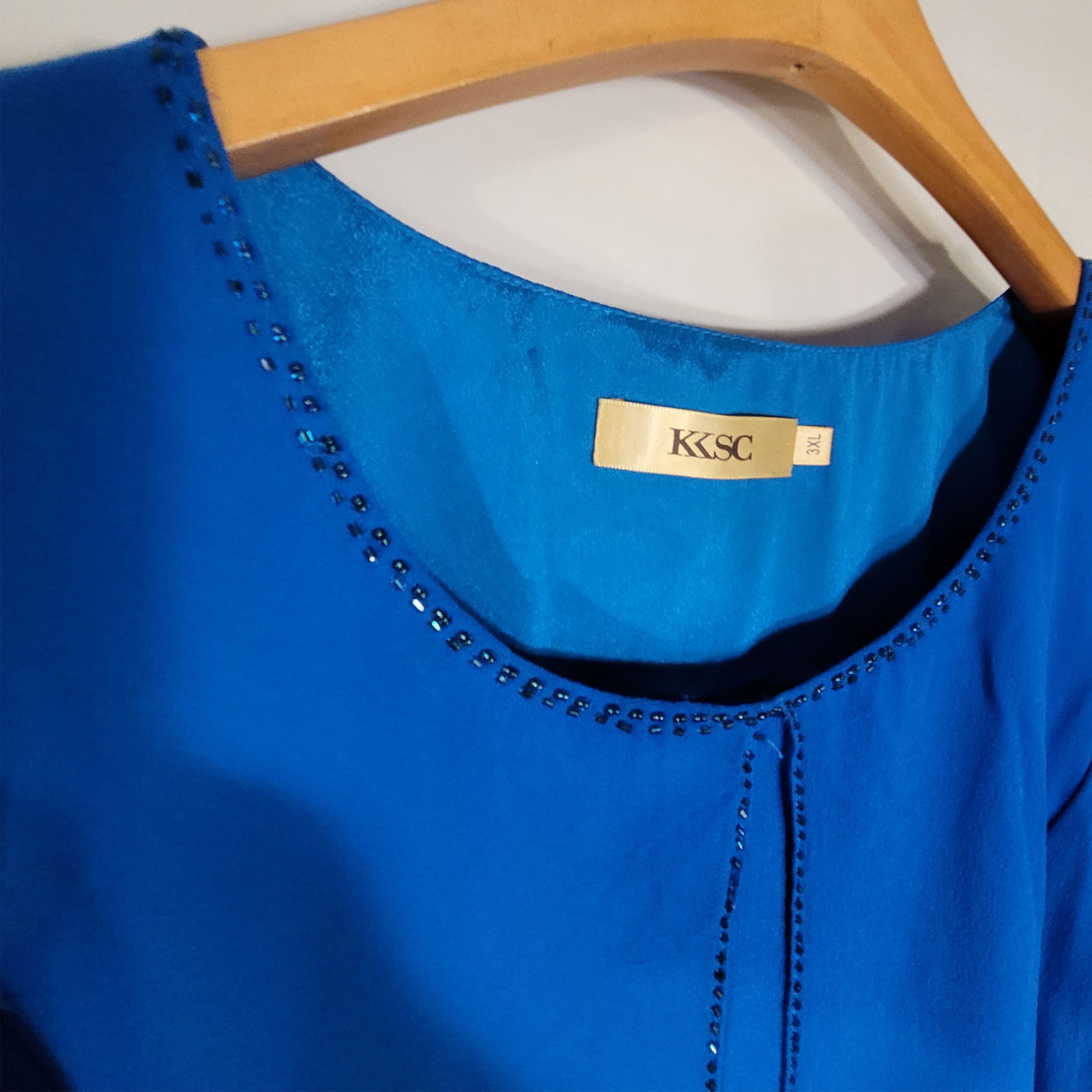Other Women's Silk Size L Short Sleeve Satin Dress SDK391 Size L / US 10 / IT 46 - 3 Thumbnail