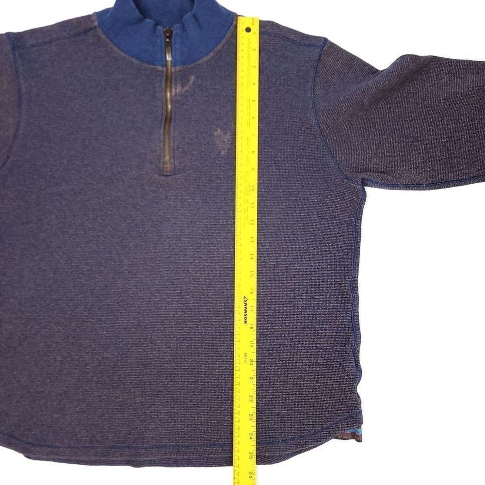 Robert Graham Robert Graham 1/4 Zip Long Sleeve Sweater Mens Large Cotton Size US L / EU 52-54 / 3 - 6 Thumbnail