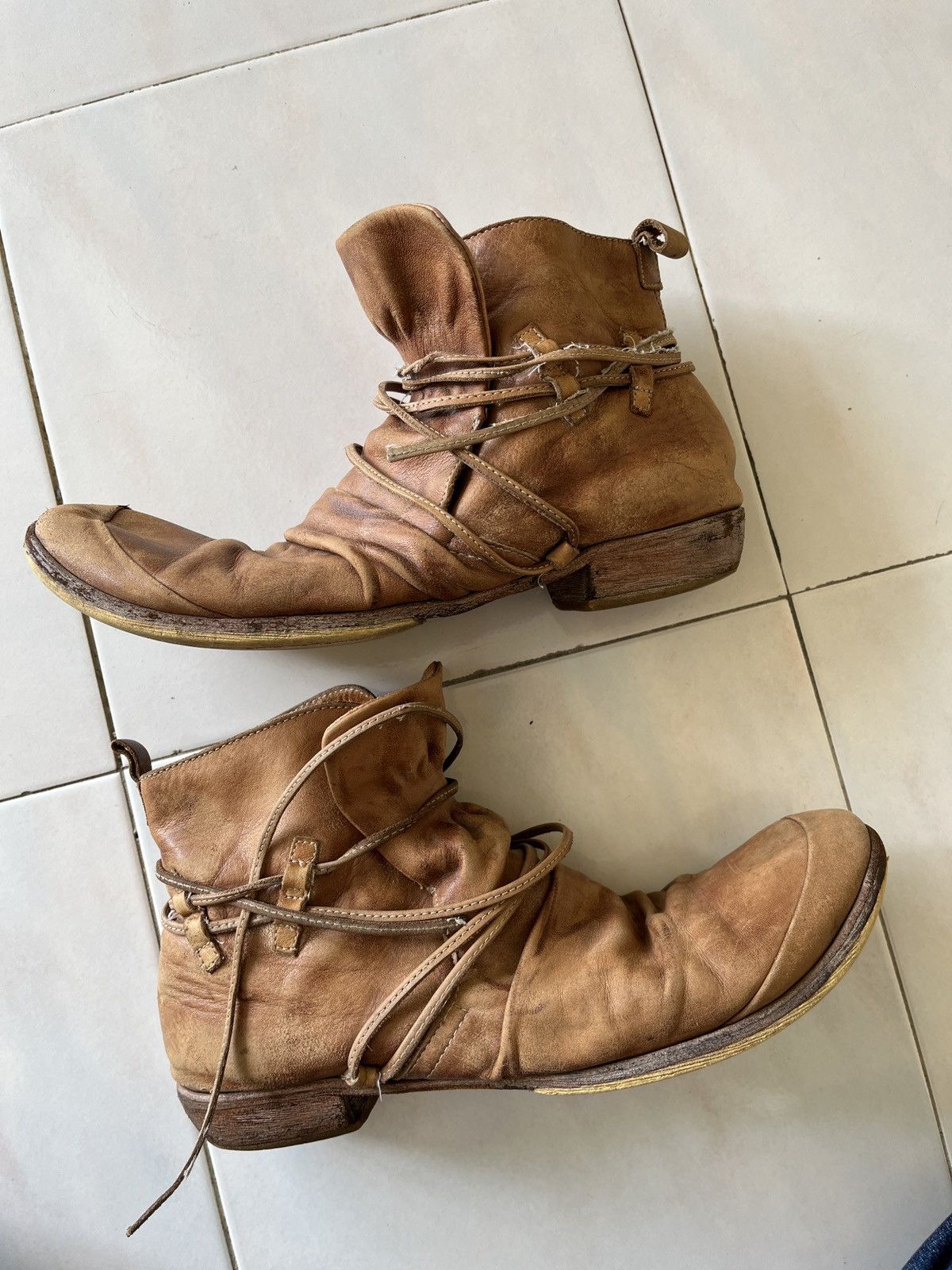 Japanese Brand 2000’s Whoop EE Lace Up Boots Size US 8 / EU 41 - 3 Thumbnail