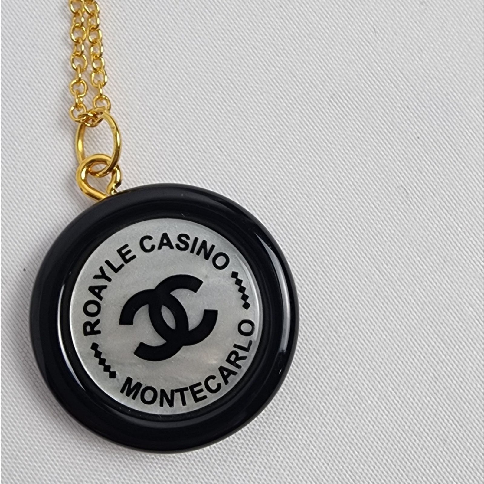 Chanel Chanel Monte Carlo Roayle Casino Black Pearl Gold necklace Size ONE SIZE - 6 Thumbnail