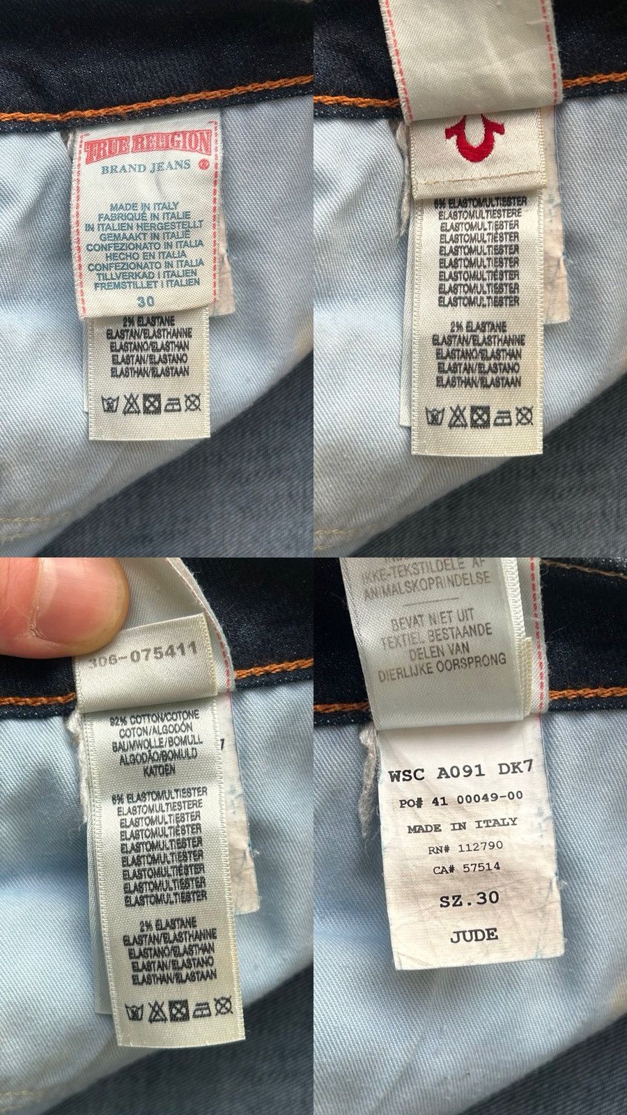 True Religion True Religion Rocco Skinny Denim Jeans Made in Italy Size 30" / US 8 / IT 44 - 12 Thumbnail