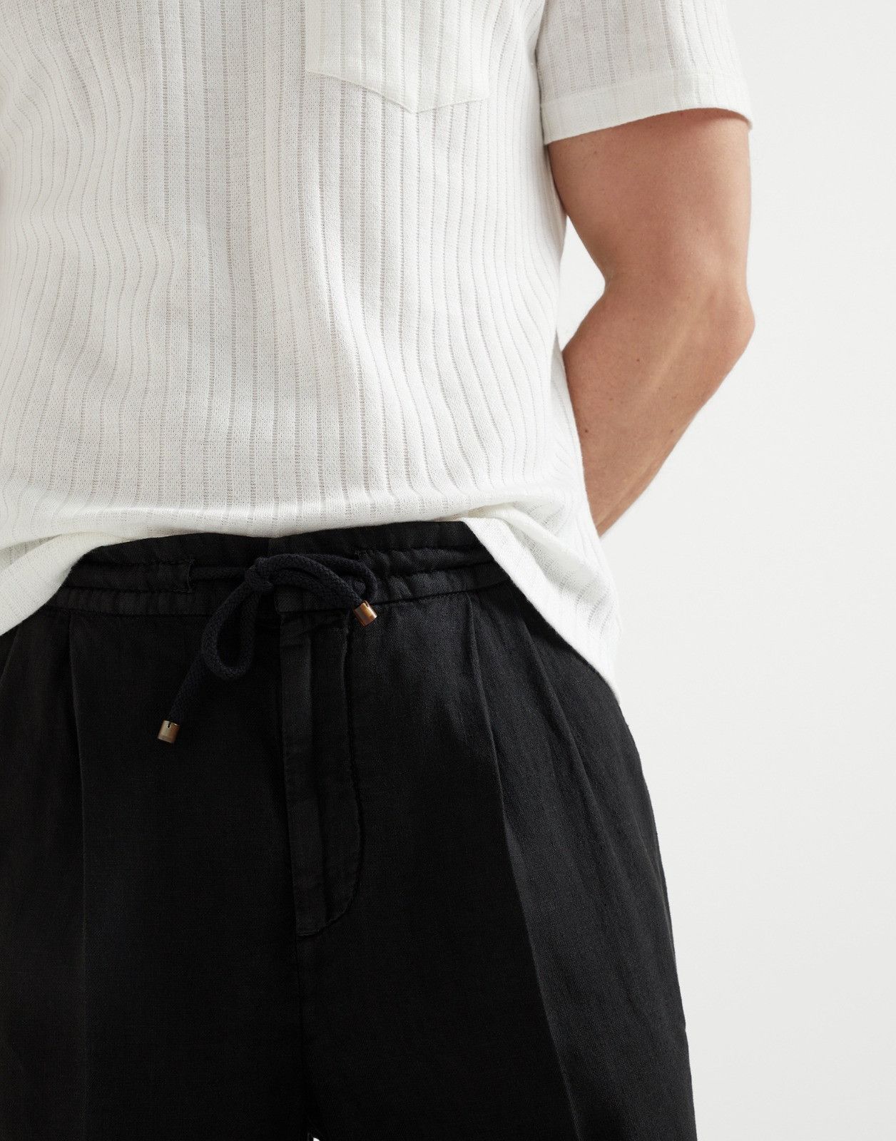 Brunello Cucinelli o1la1rc1a0326 Dyed Pants in Black Size US 36 / EU 52 - 3 Thumbnail