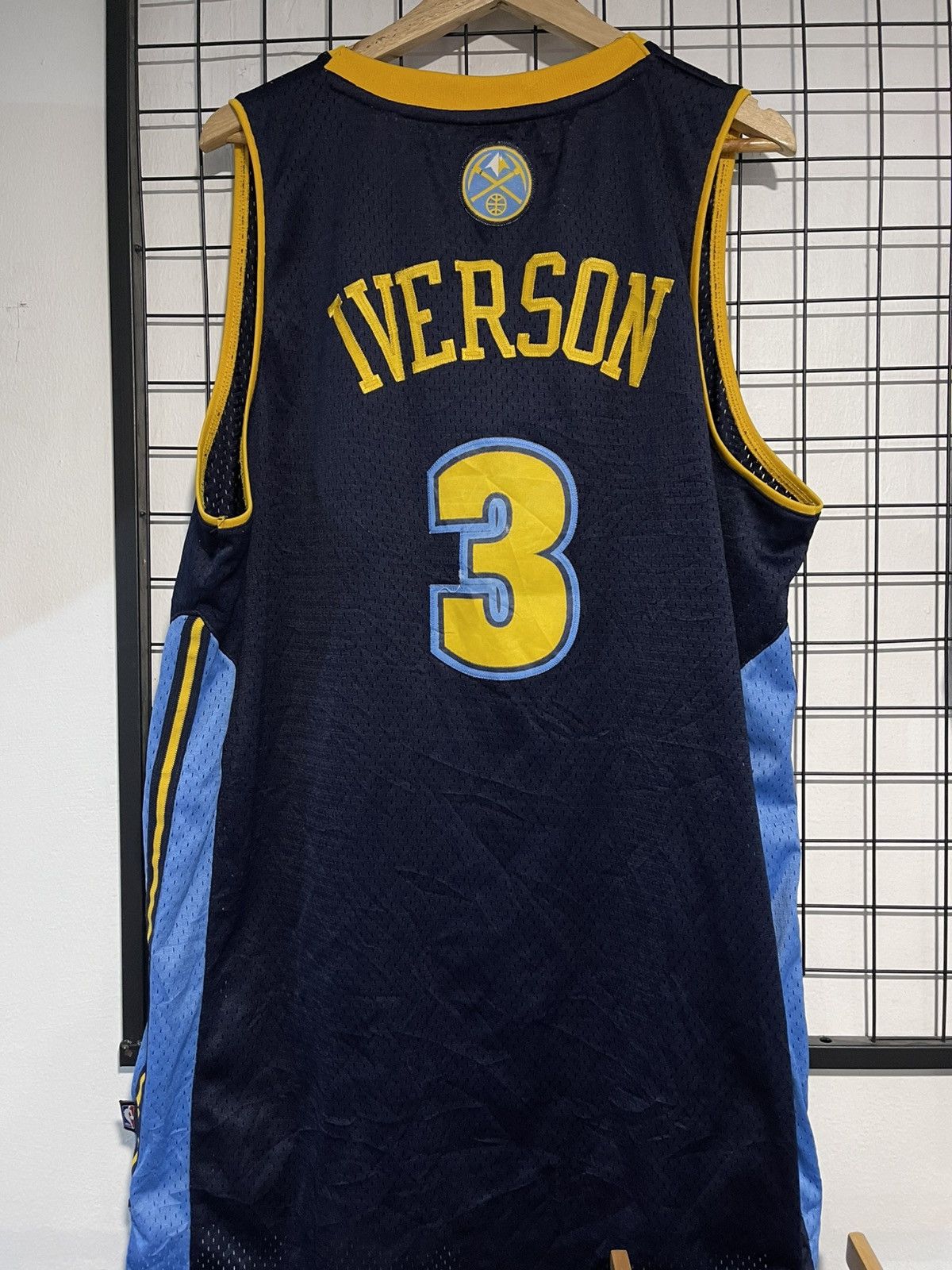 Adidas VINTAGE DENVER NUGGETS 2006 ALLEN INVERSON Size US XXL / EU 58 / 5 - 2 Thumbnail