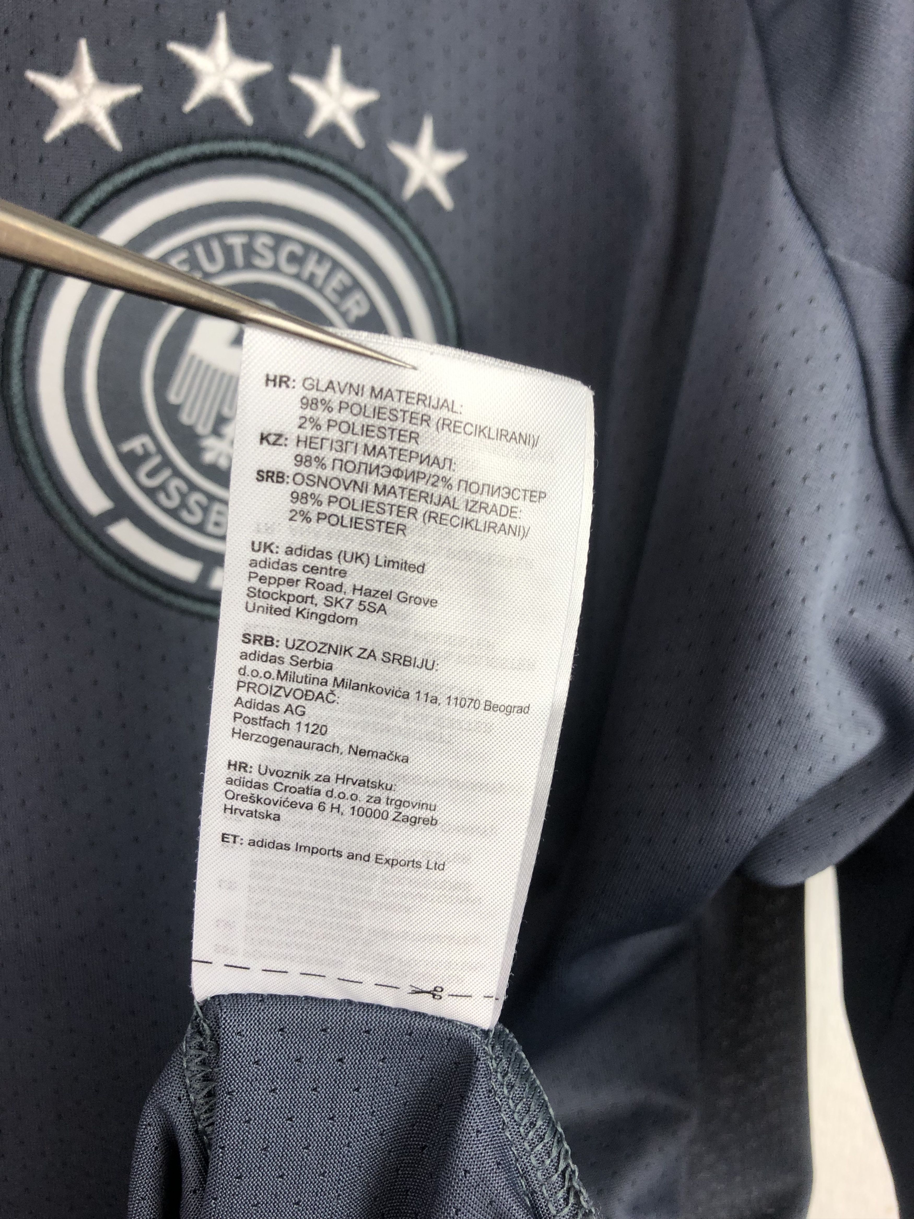 Adidas Adidas Germany Football Shirt Soccer Jersey Player Issue Size US M / EU 48-50 / 2 - 14 Thumbnail