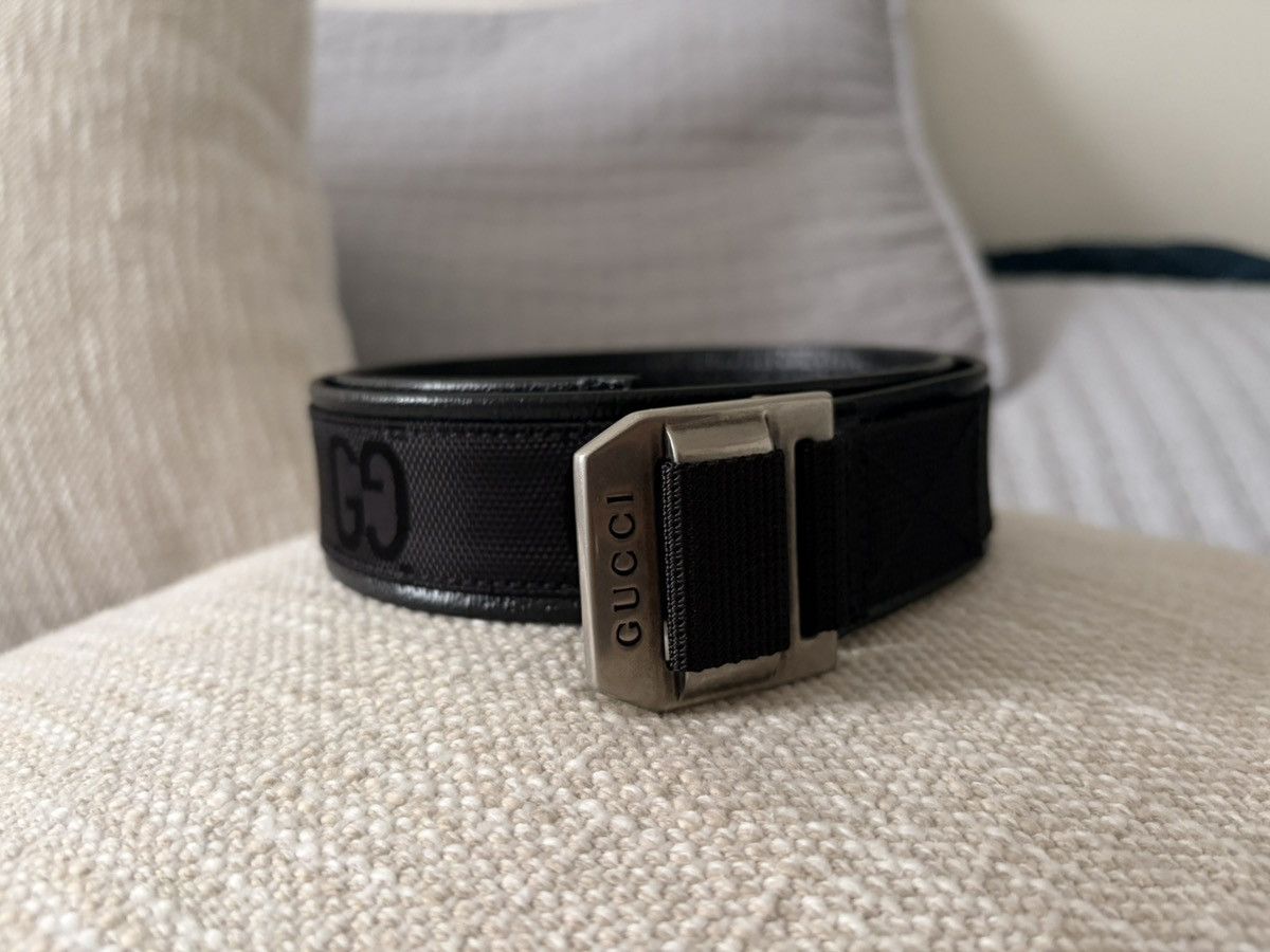 Gucci Gucci GG Patterned Print Belt Black Size 30 - 2 Thumbnail