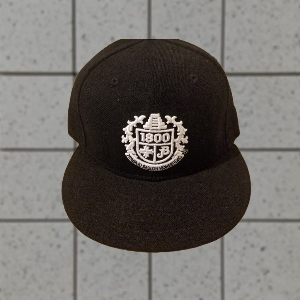 Vintage Mens 1800 Adjustable Black Snapback Hat Size ONE SIZE - 1 Thumbnail
