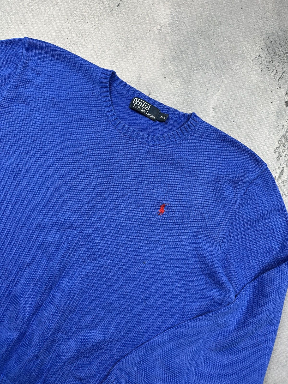 Polo Ralph Lauren Polo Ralph Lauren Classic Knit Sweater Blue Logo Crewneck Size US XXL / EU 58 / 5 - 2 Thumbnail