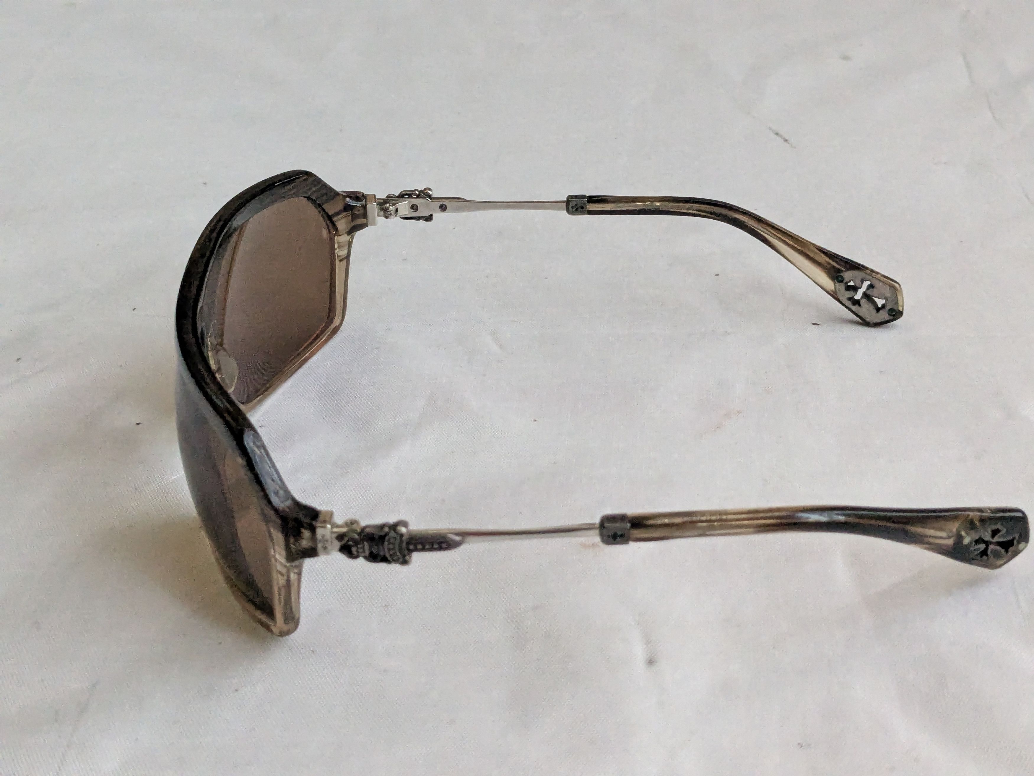 Chrome Hearts Chrome Hearts Nooner Sunglasses Brown Acetate Size ONE SIZE - 6 Thumbnail